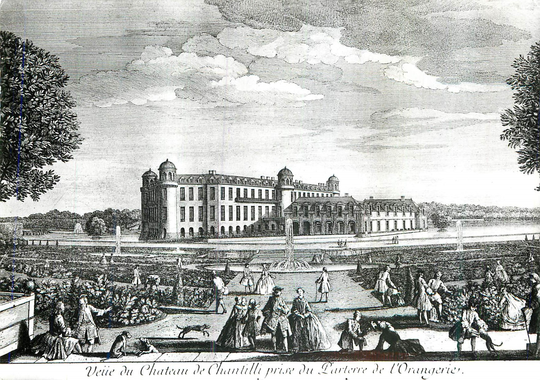 CPM Chantilly (Oise) Gravure du XVIIIe s