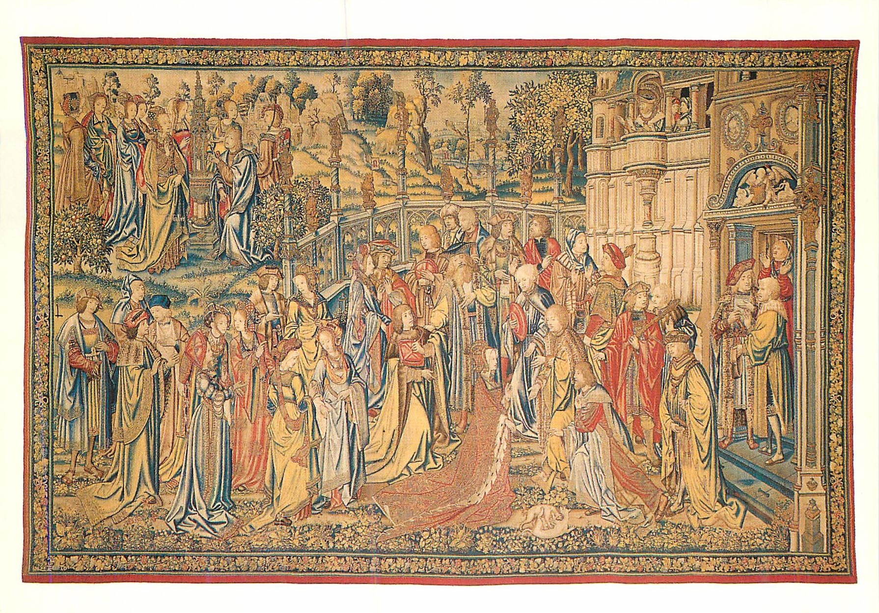 Tenture de David cherchant Betsabée à la fontaine — Musée National de la Renaissance, Château d'Écouen — Éditions des musées nationaux, 1977