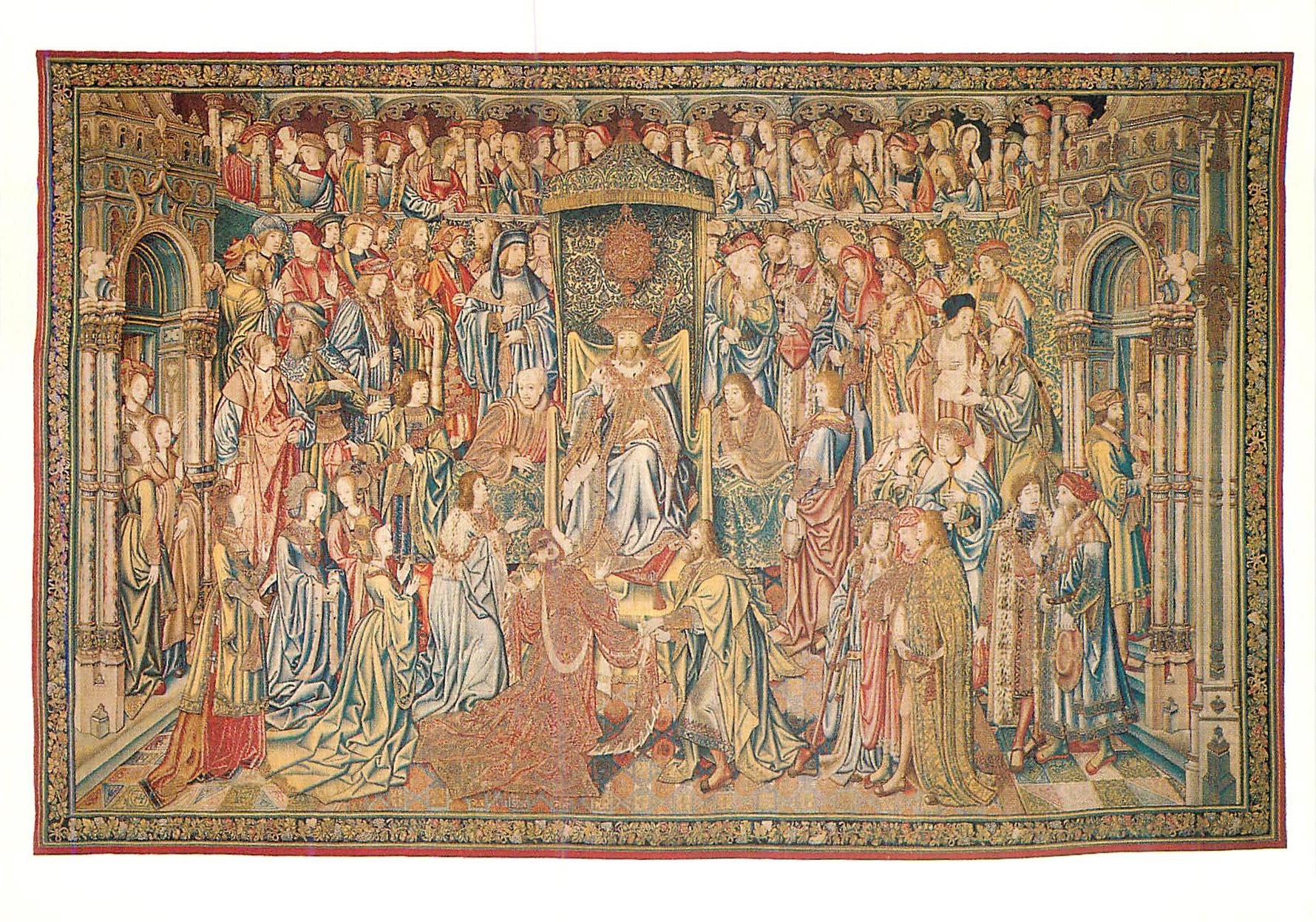 Tenture de David — Bethsabée accueillie à la cour de David — Musée National de la Renaissance, Château d'Écouen (Val d'Oise)
