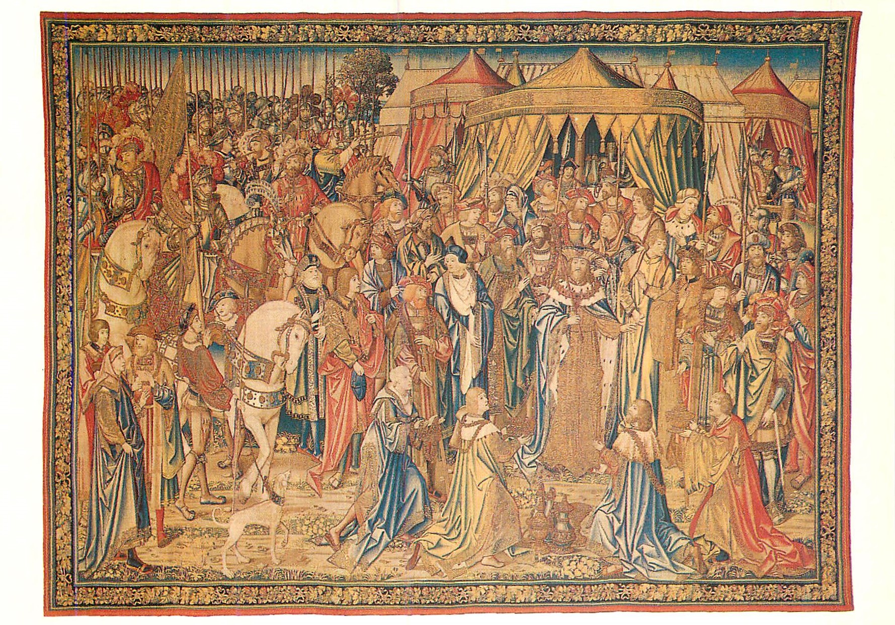 CPM Musee National de la Renaissance Chateau d'Ecouen (Val d'Oise) Tenture de David Bruxelles