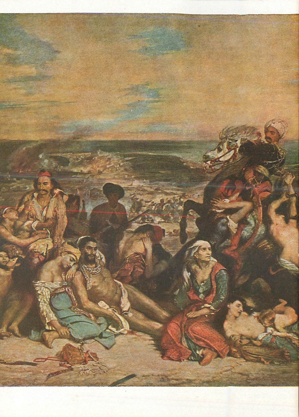 CPM Musee du Louvre Eugene Delacroix Scenes des Massacres de Scio