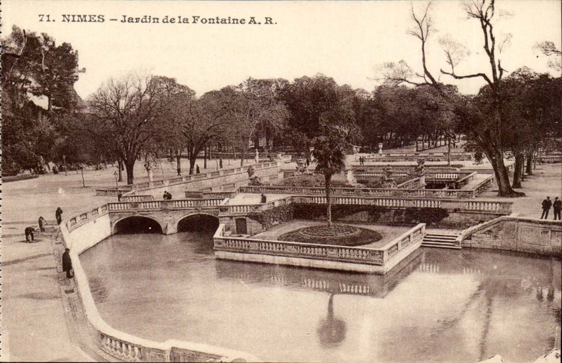 Nîmes — Jardin de la Fontaine A.R. — Éditeur A.R. n°71