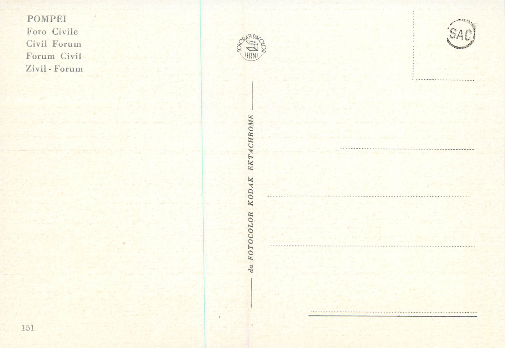 CPM Pompei Forum Civil — Verso