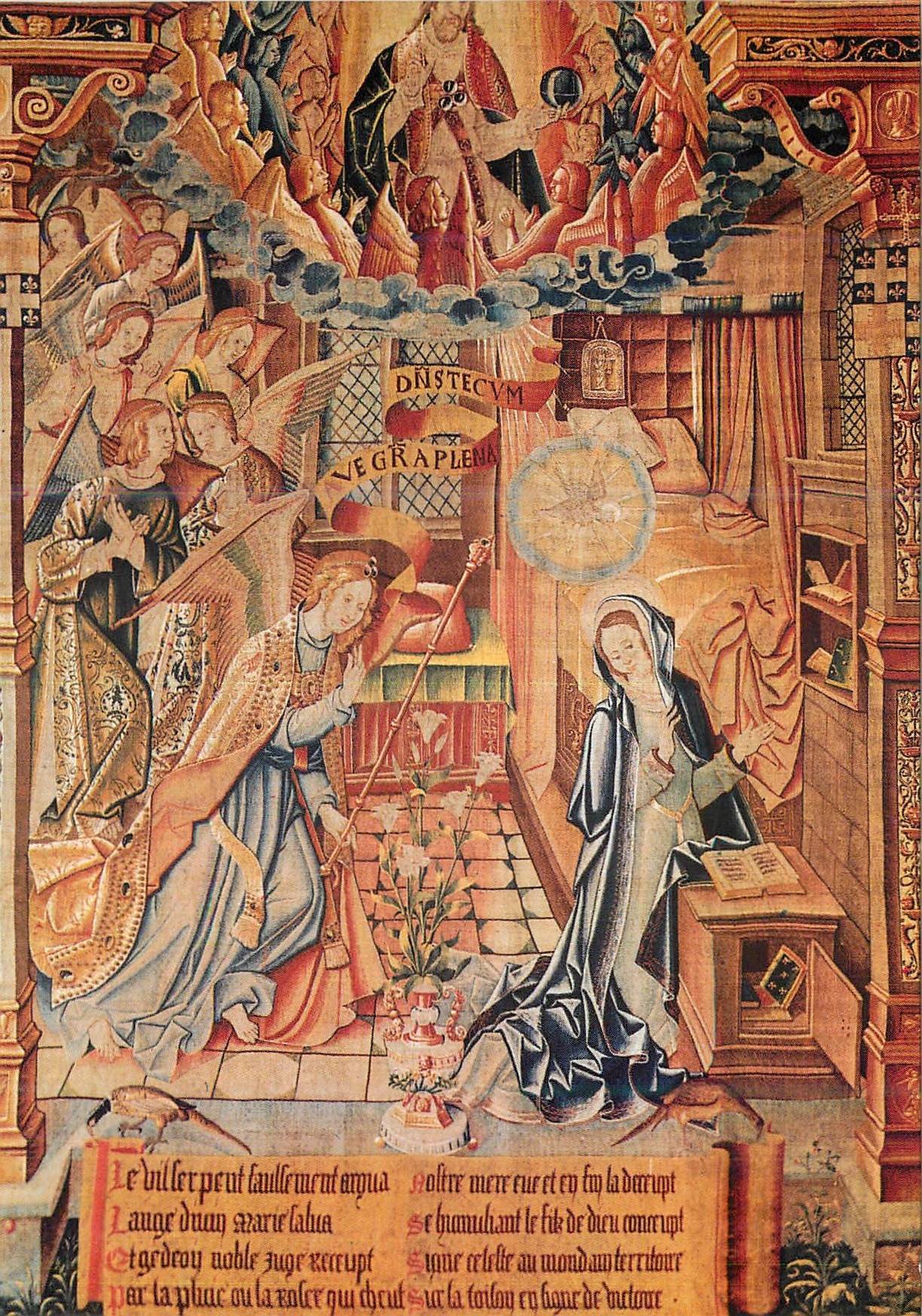 CPM Reims Cathedrale Tapisseries de la Vie de la Vierge l'Annonciation