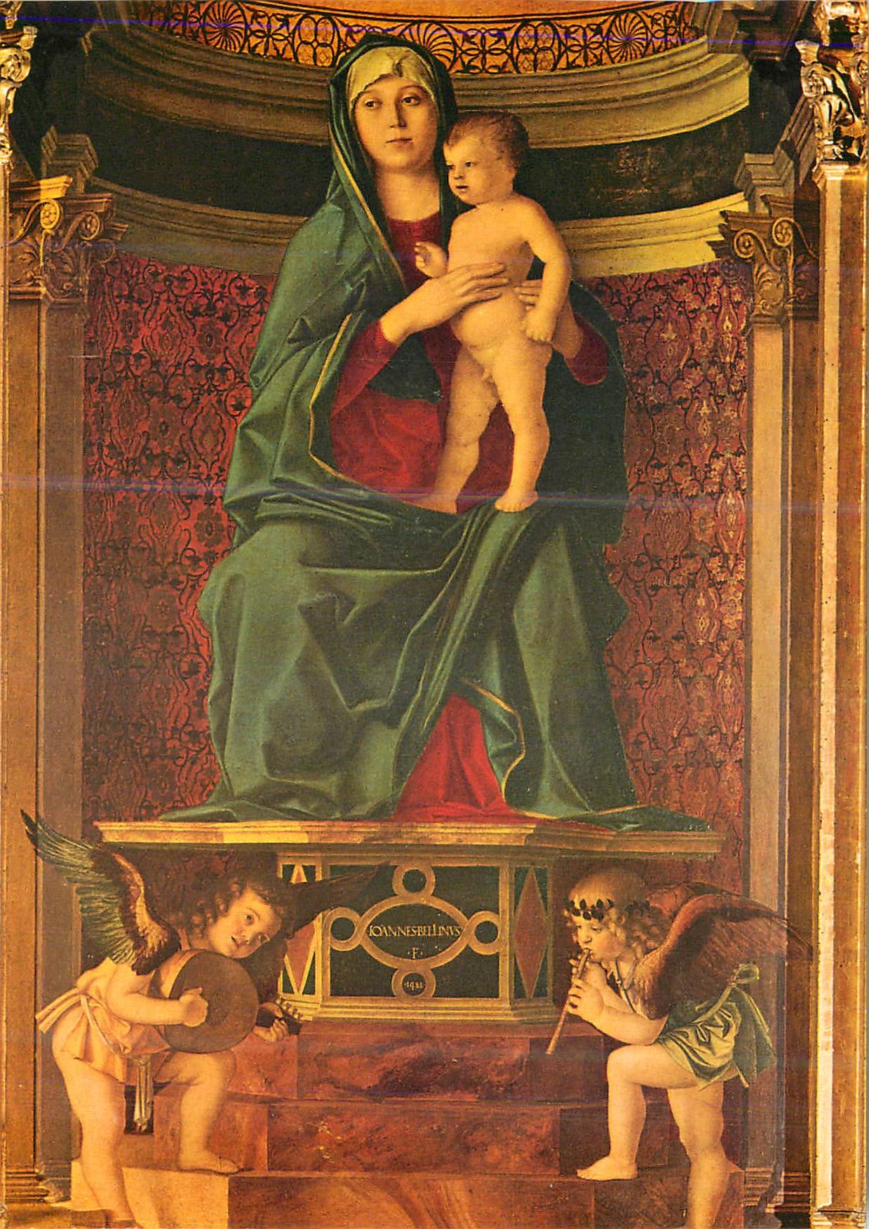 CPM Venezia Eglise S Maria dei Frari Scaristie Triptique (G Bellini)