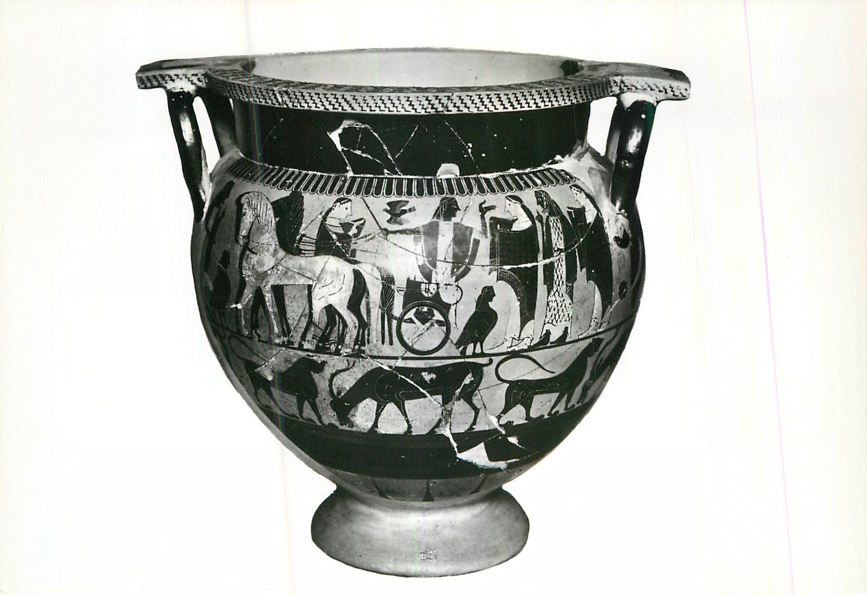 Cratère corinthien — VIe siècle av. J.-C. — Fondation FAIINA, Musée étrusque de Drviëto