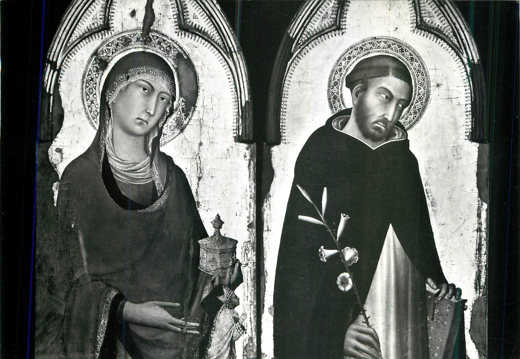Orvieto - Musée de l'Opéra du Duomo — Simòn Martini (1400) — S. Domenico et S. Marie Madeleine