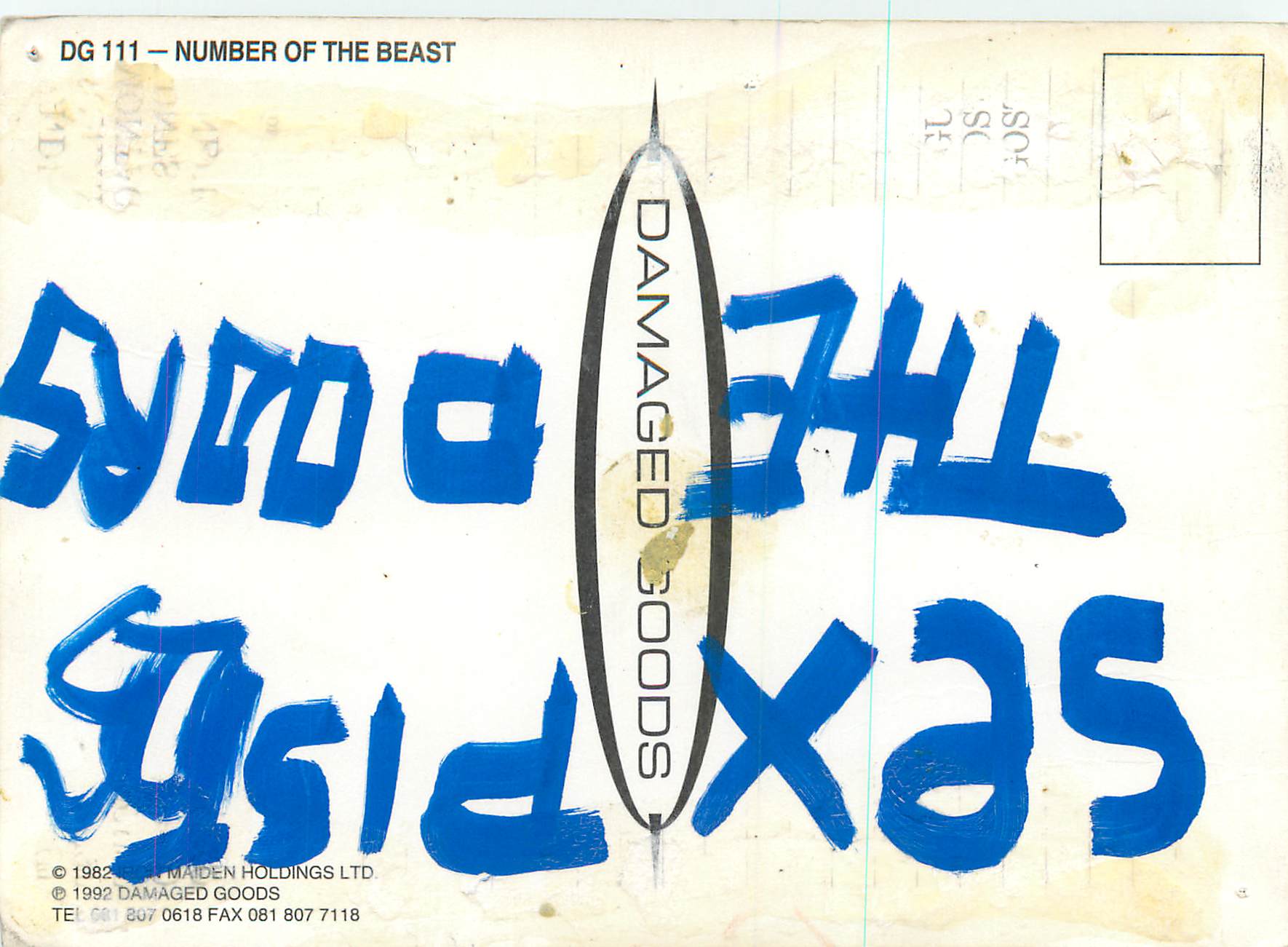 CPM Iron Maiden Number of the beast — Rückseite