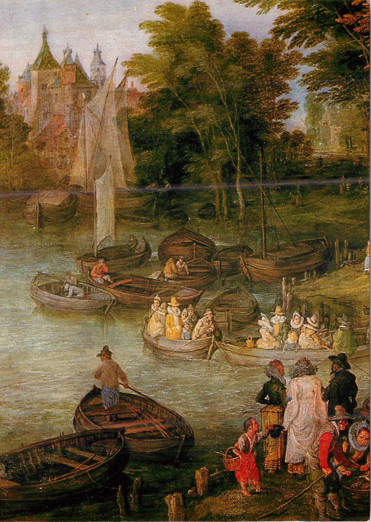 CPM Pieter Brueghel d J (Um 1564 bis 1638) Lieu de debarquement (detail)