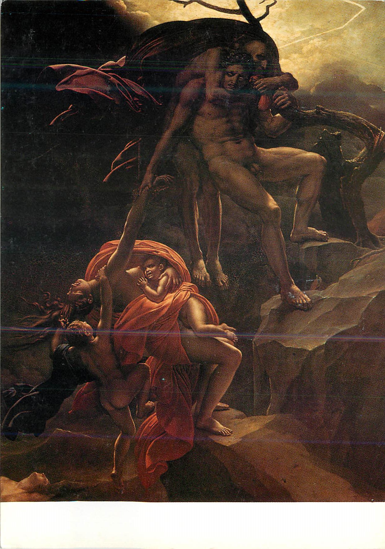 CPM Paris Musee du Louvre Anne Louis Girodet (1767 1824) Scene du deluge