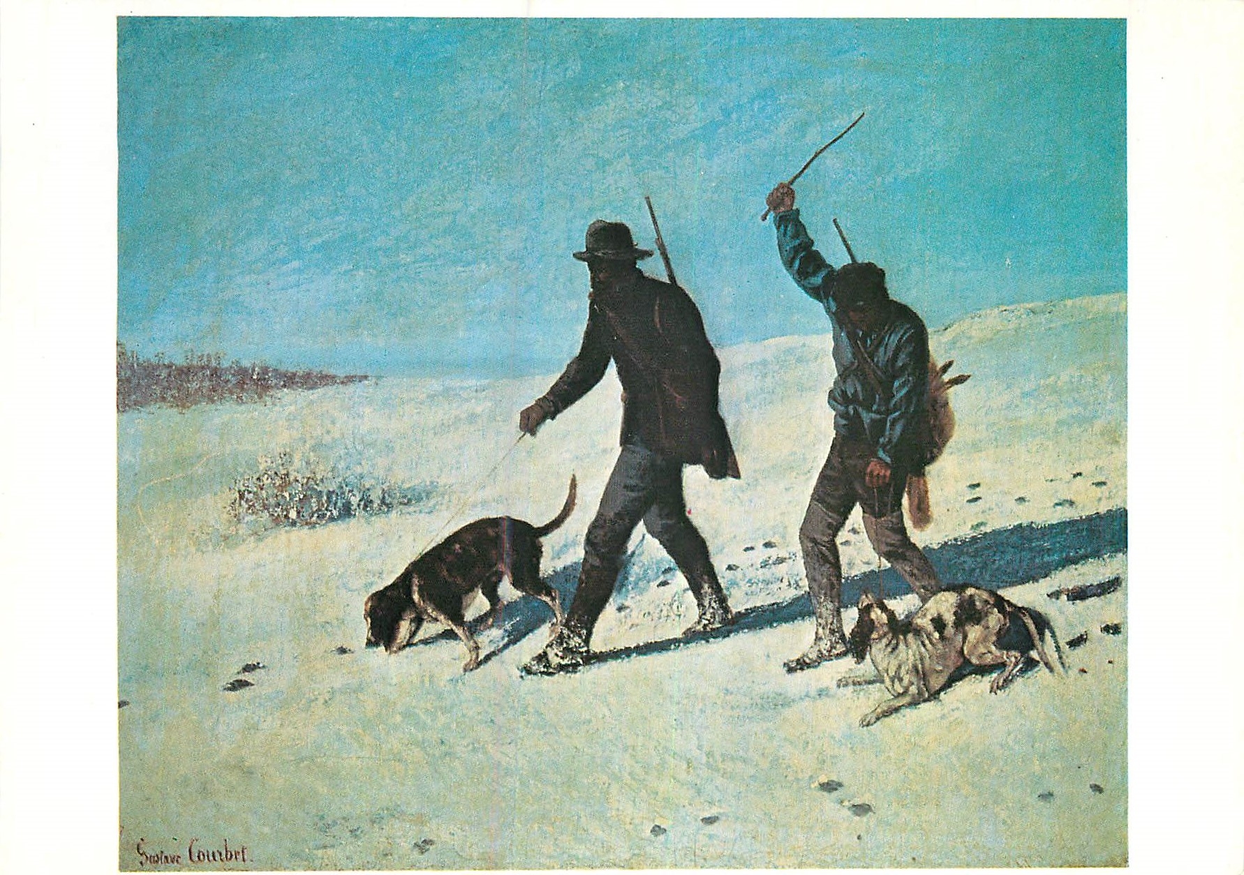 CPM Paris Grand Palais Expositon Gustave Courbet 1er octobre 1977 2 janvier 1978 Gustave Courbet (1819 1877) Les Braconn