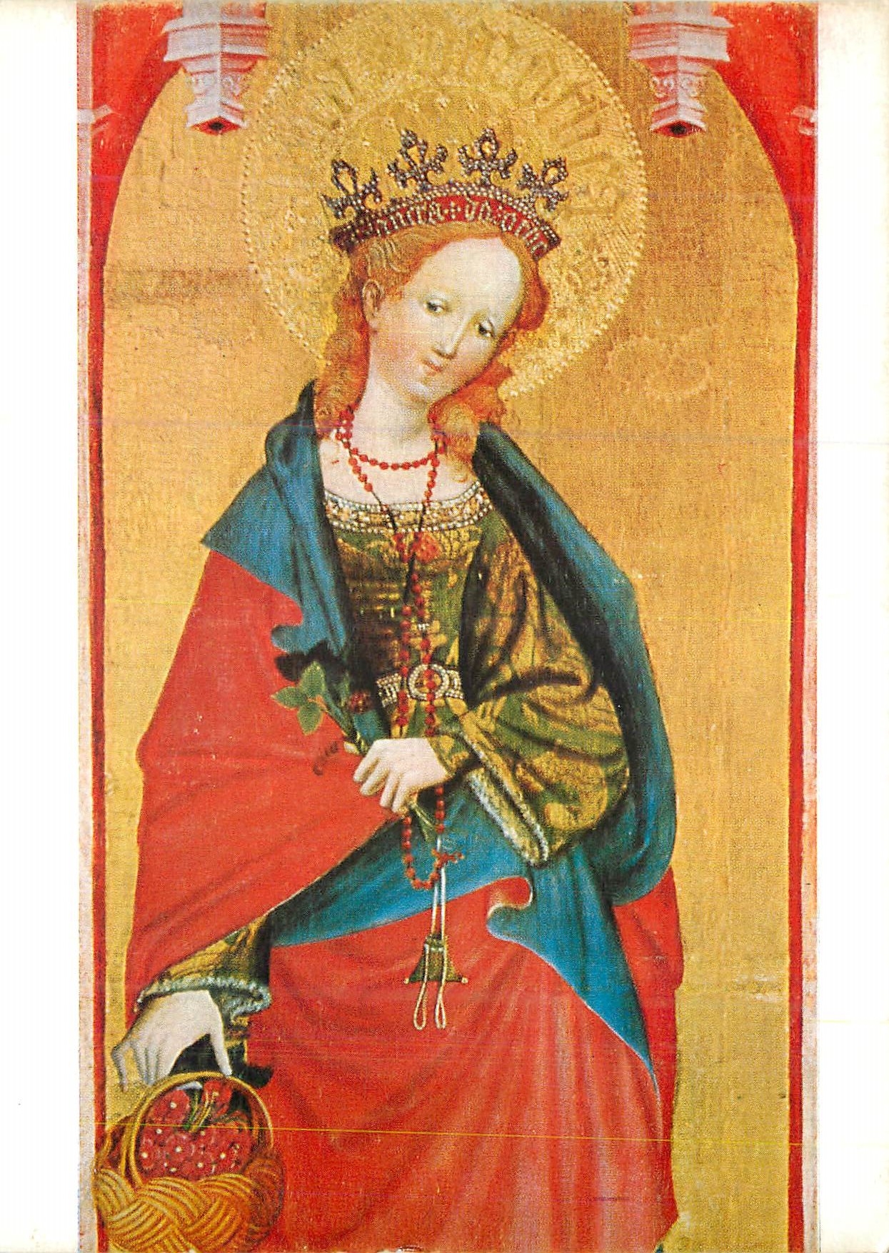 CPM Sainte Dorothee Maitre westphalienne vers 1400 (Detail)