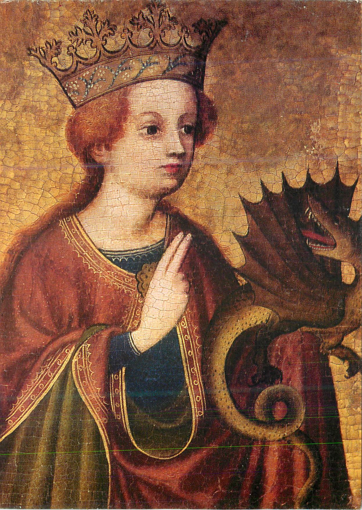CPM Sainte Marguerite Maitre du retable de Nothelfer actif de 1430 1445