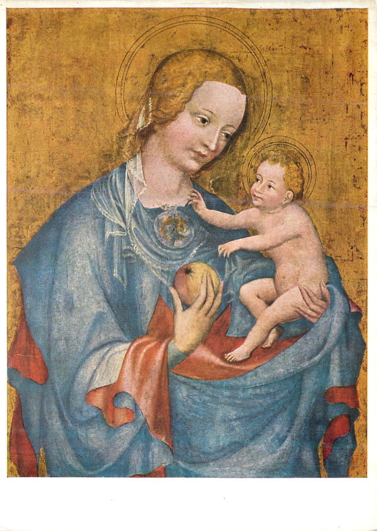 CPM Meister der Benediktbeurer Madonna (Tarig um 1400) Maria mit dem Kinde Bayerische