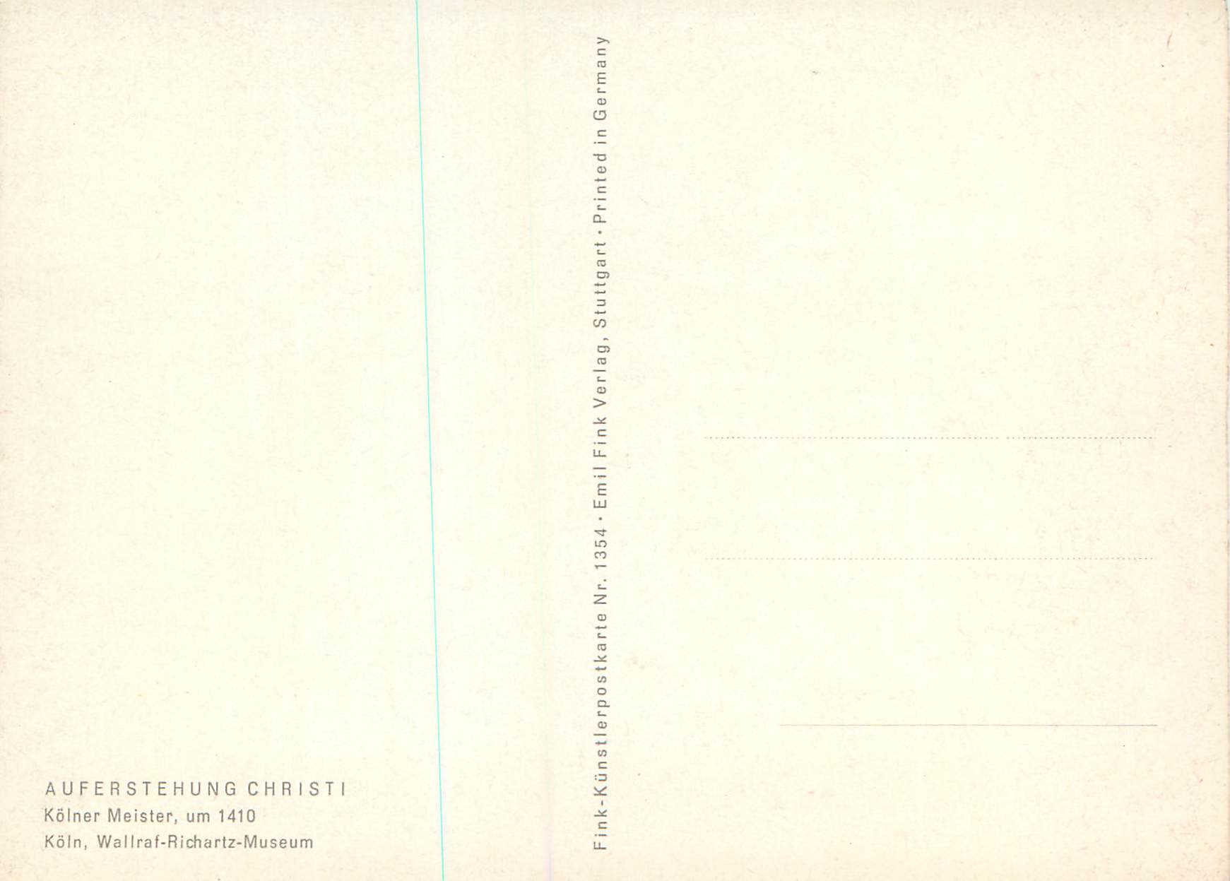 CPM Auferstehung Christi — Verso