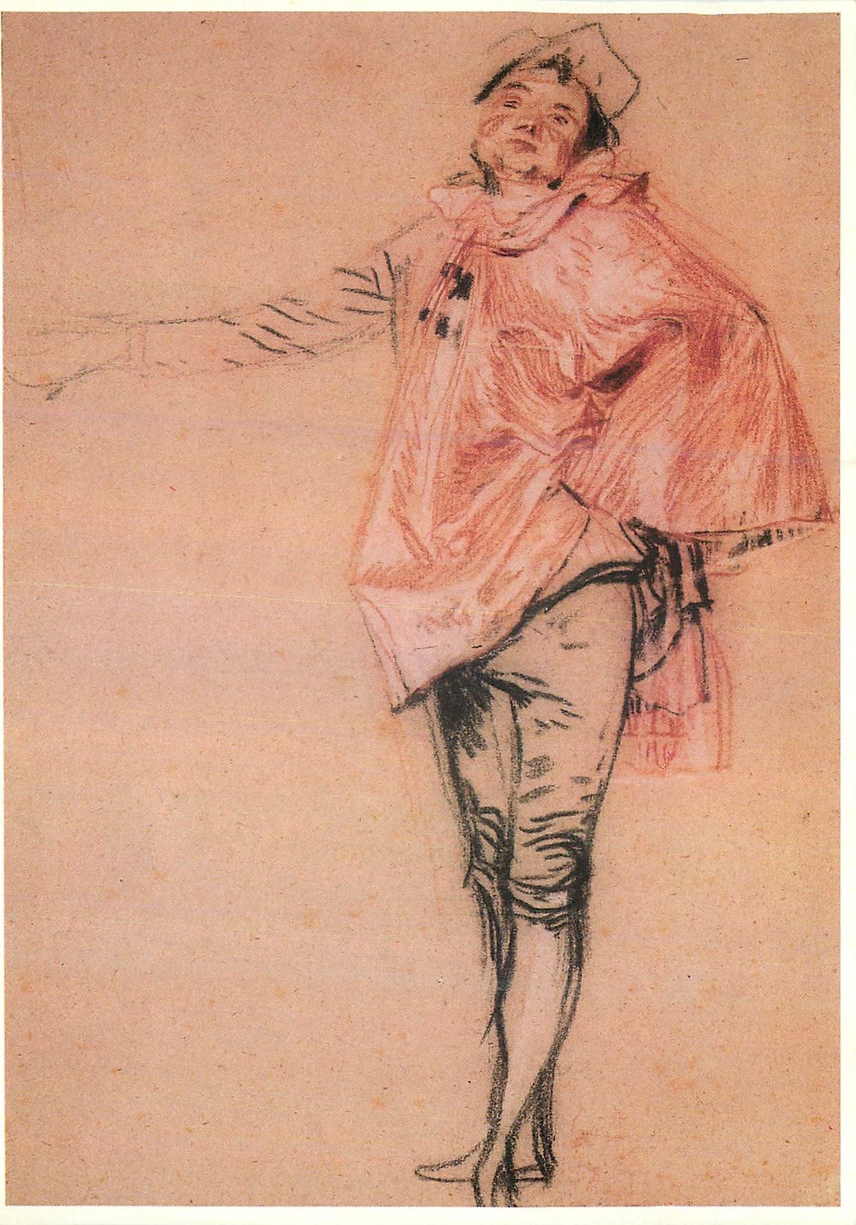 CPM Jean Antoine Watteau (1684 1721) Standing man with one Arm