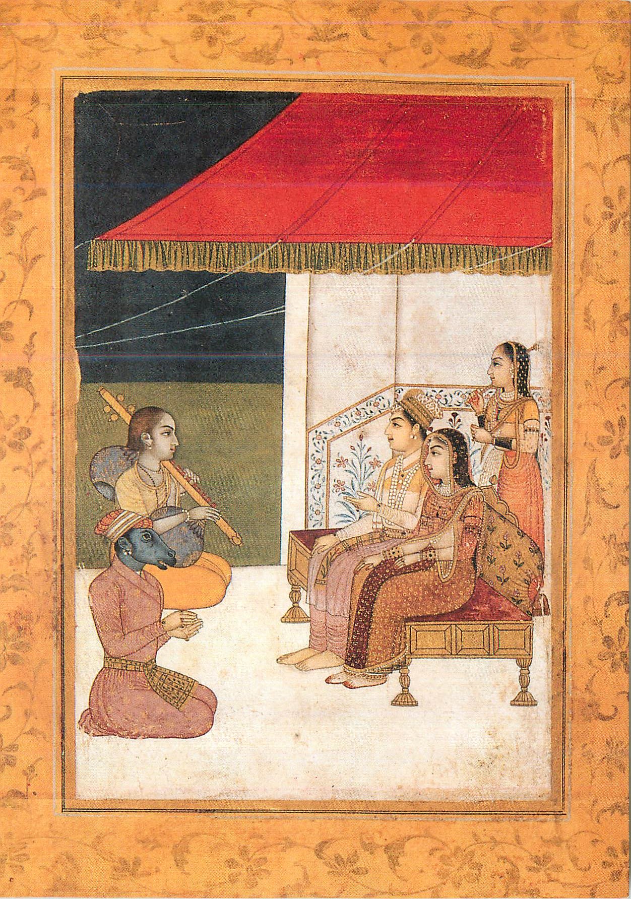 CPM Sriraga La Seigneurie Ecole moghole provinciale XVIIIe siecle (fin) Musee Guimet Paris