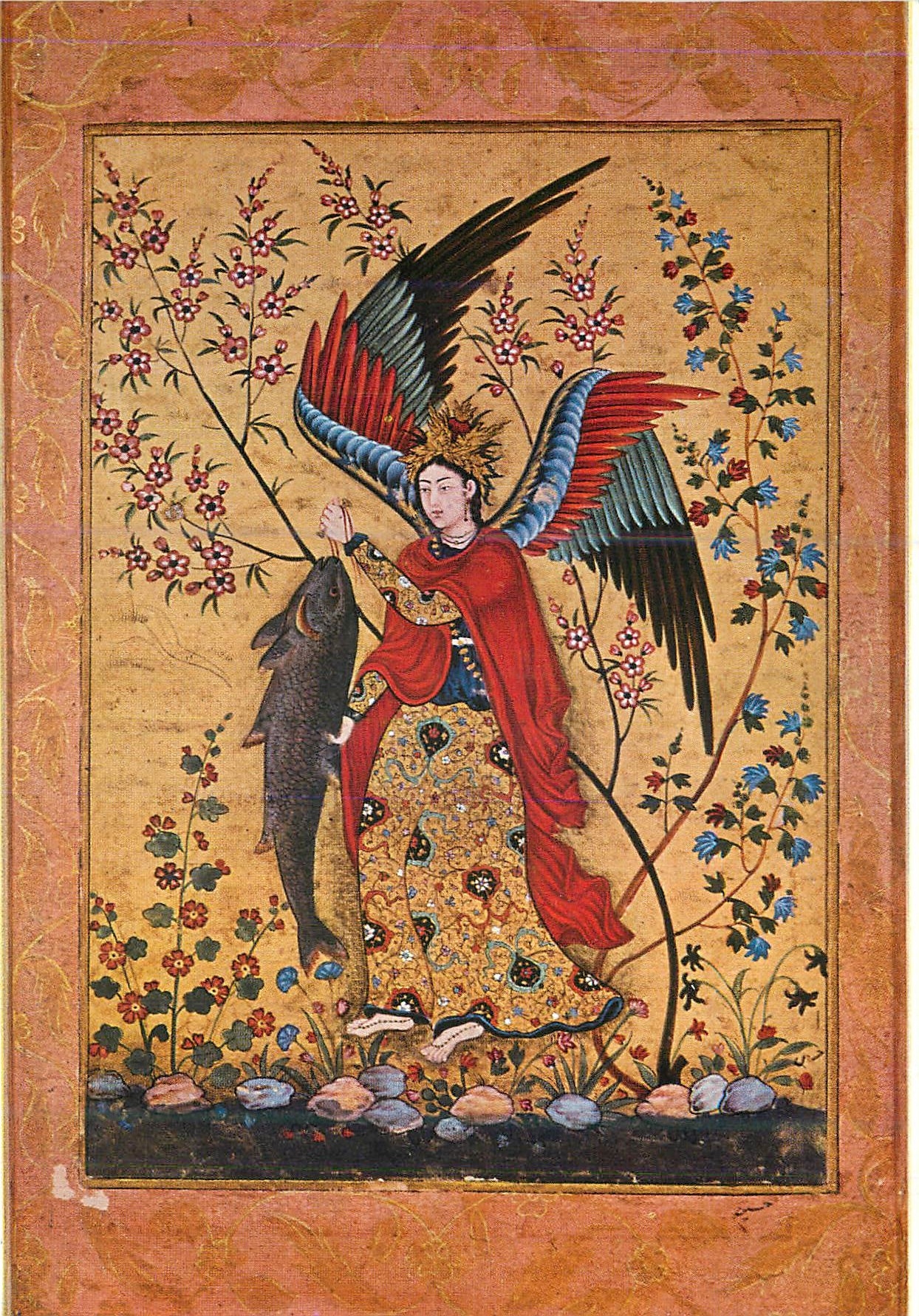 L'ange de Tobie — Manuscrit indou, fin XVIe - début XVIIe siècle — Éditions Nomis, Paris
