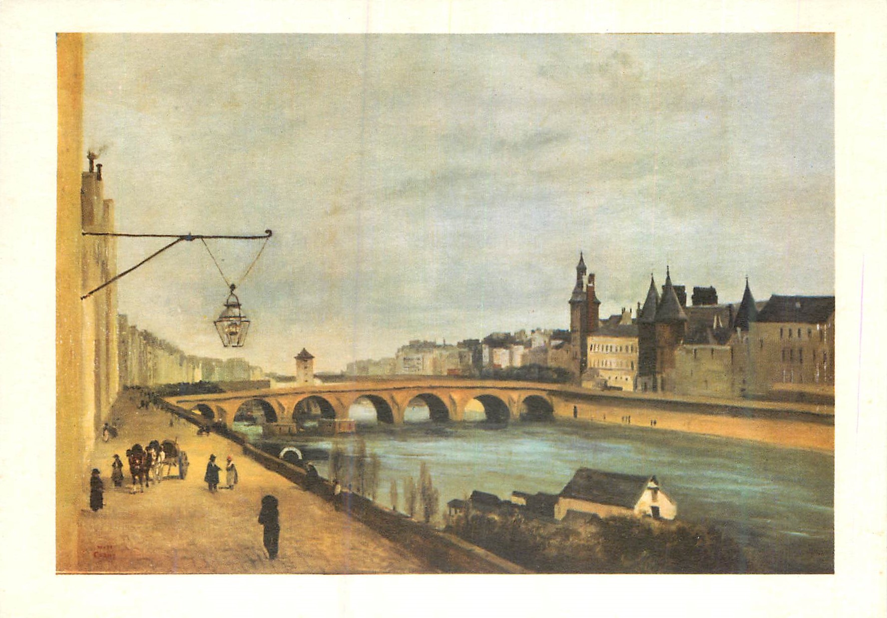 CPM Corot Le Pont au Change vu du quai de Gesvres Paris 1830 Collection particuliere New York