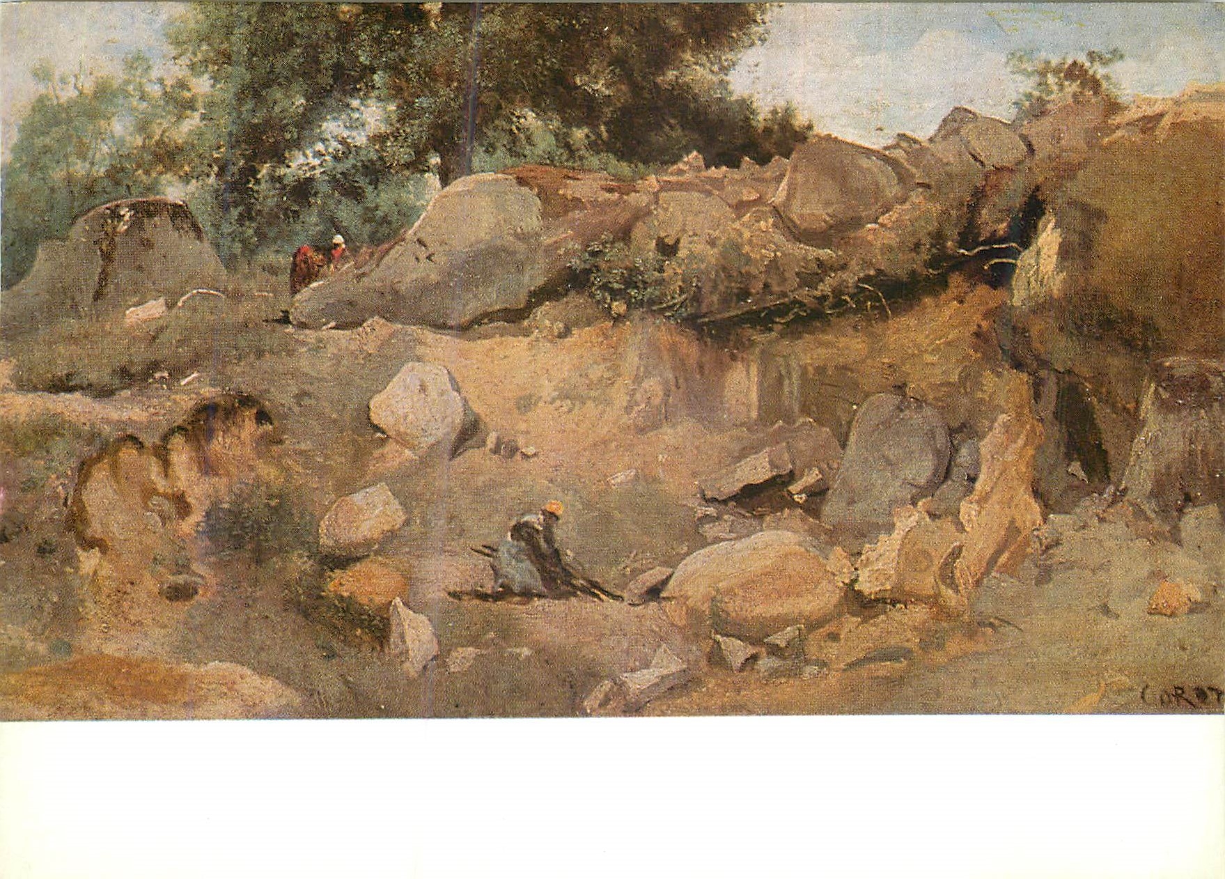 CPM Corot Camille Carriere a Fontainebleau