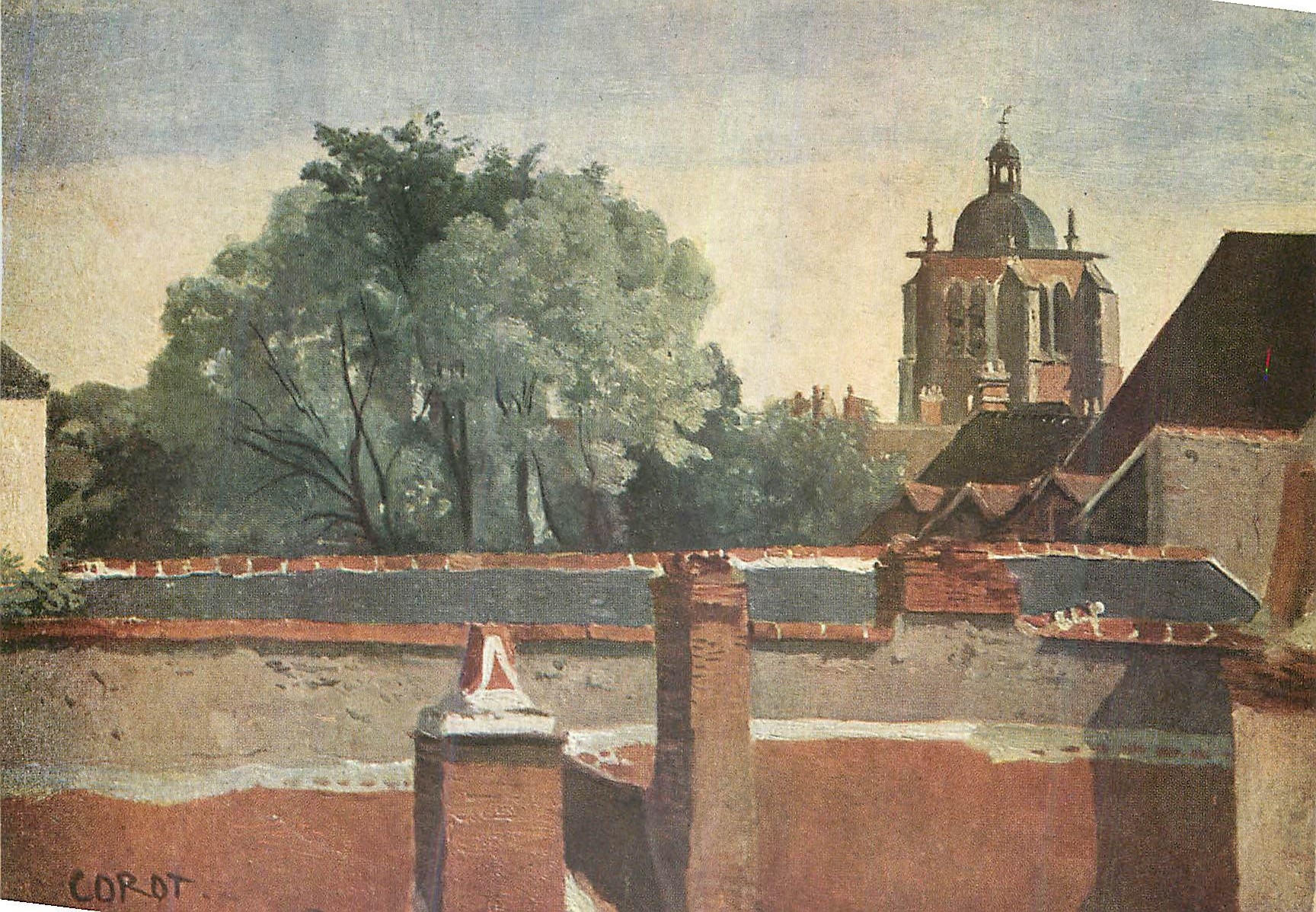 CPM Corot Vue de Saint Paterne a Orleans (1796 1875)