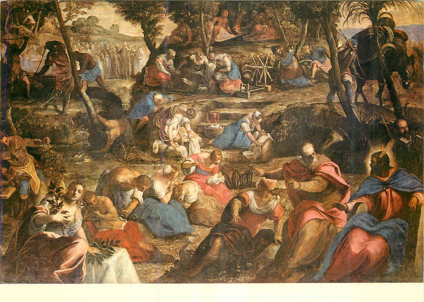 CPM Venezia Basilica di S Giorgio Maggiore Chute de la manne (J Tintoretto)