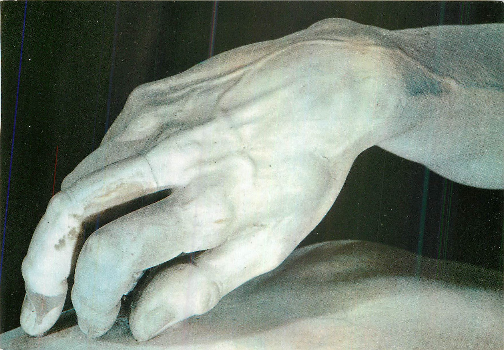 CPM Firenze Galleria dell'Accademia David de Michelangelo La main