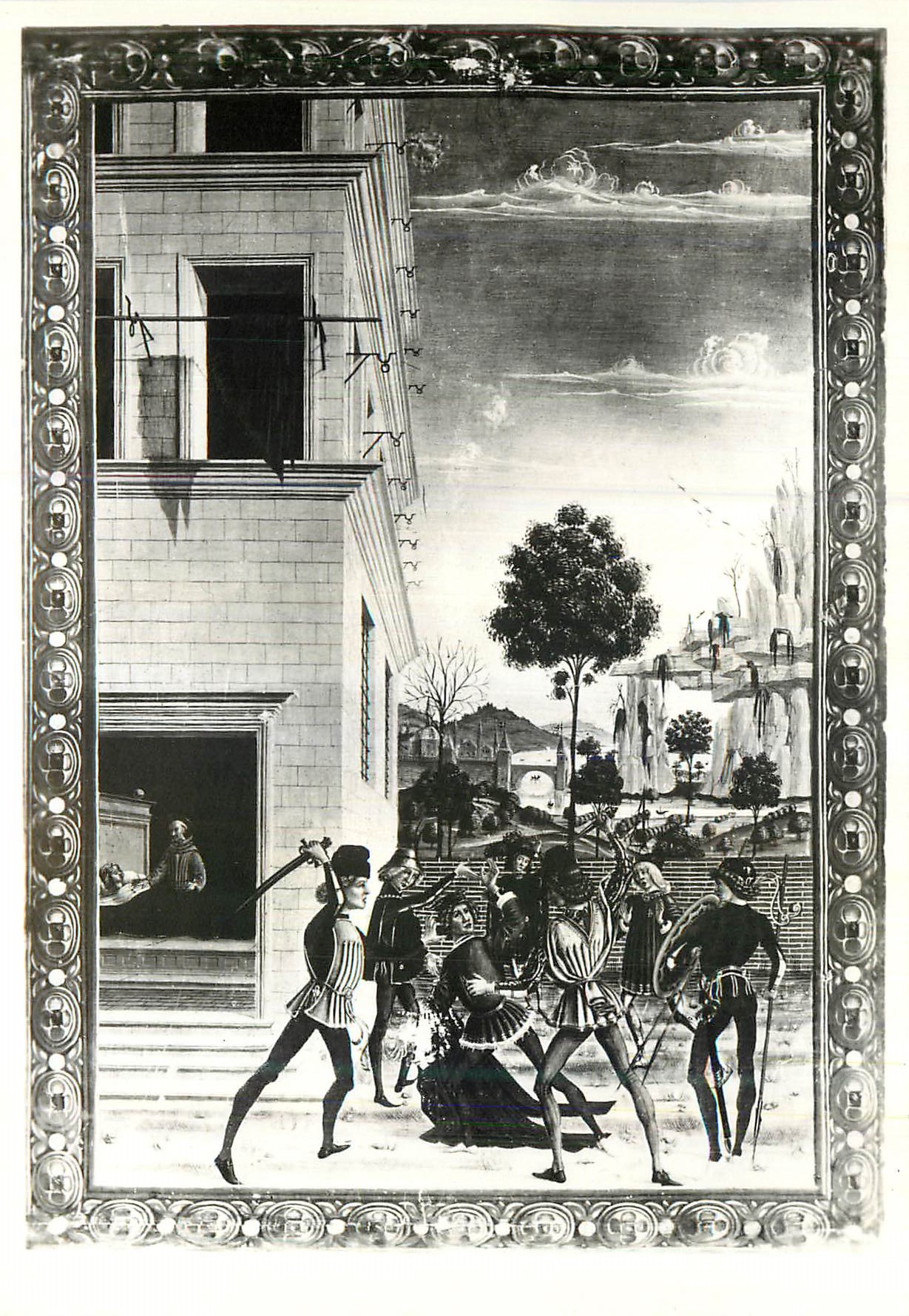 CPM Perugia Galleria Nazionale Un Miracolo di San Bernardino (Benedetto Bonfigli)