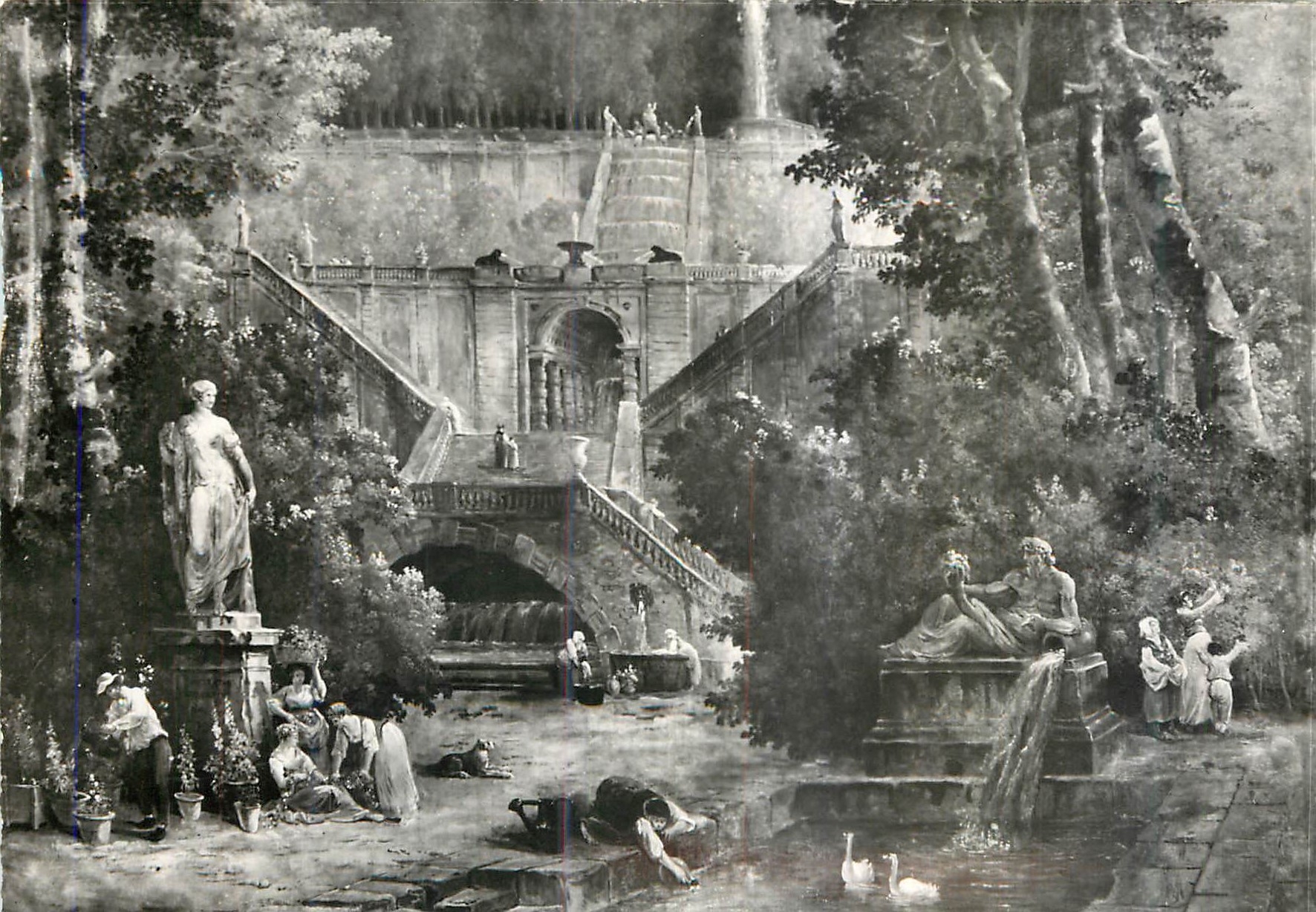 Avignon Musée Calvet — détail de l'œuvre « Le Printemps » par Robert (Hubert) — Éditions Lecourbe