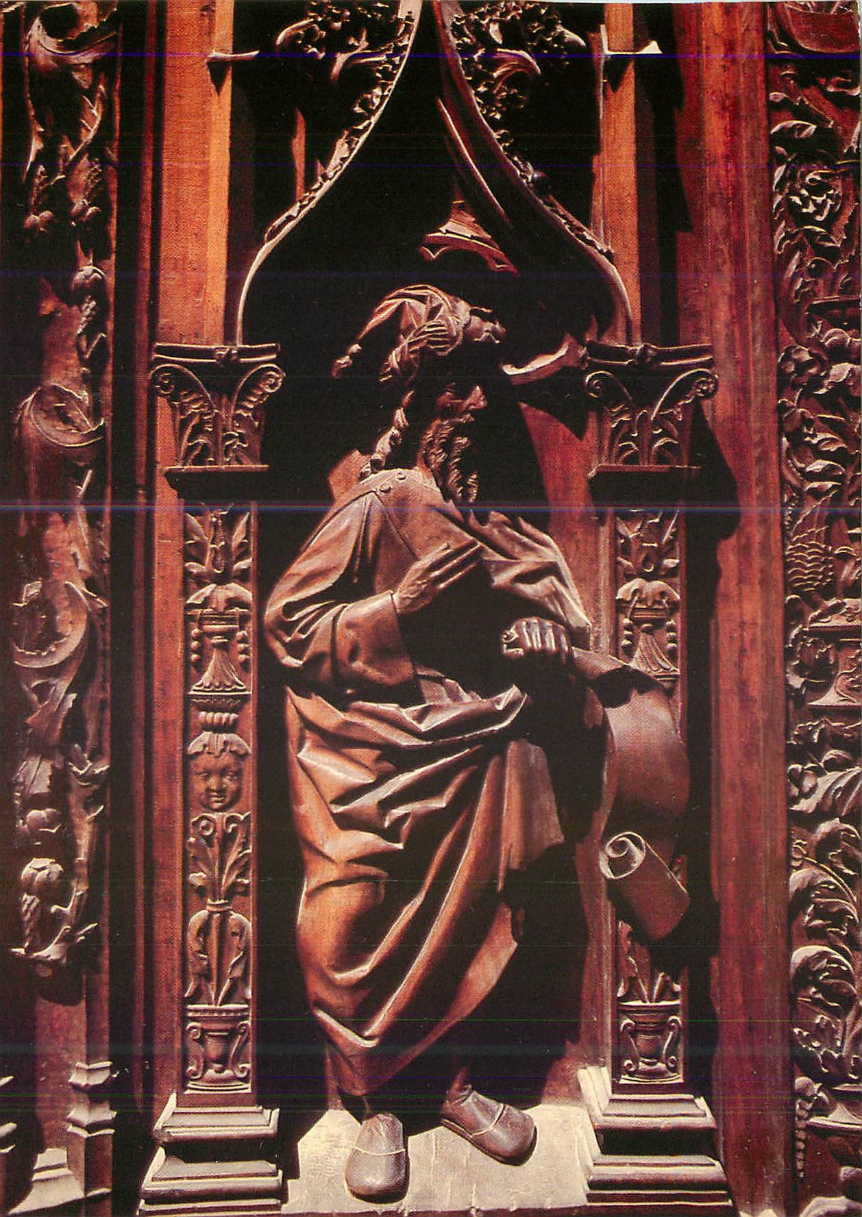 Cathédrale Saint-Sauveur — Portes en bois sculpté — éditions de france
