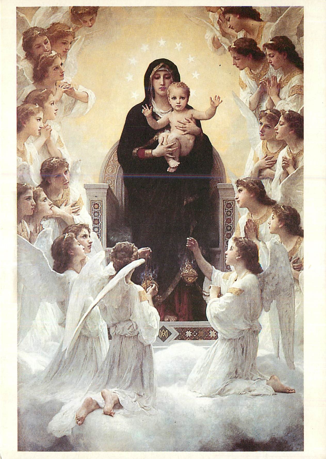 CPM Bouguereau Musee du Pont Palais Paris Vierge aux Anges 1900
