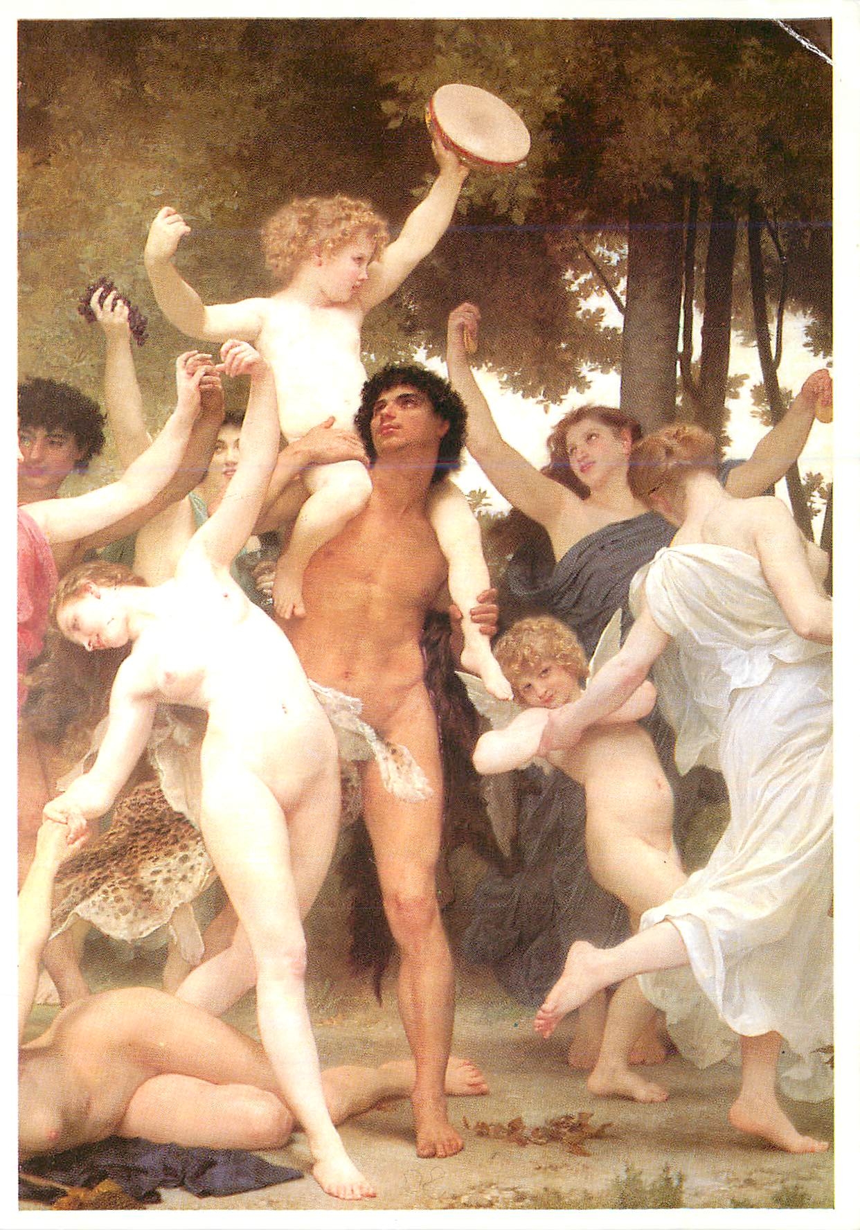 CPM Bouguereau La jeunesse de Bacchus 1884 Bacchus youth