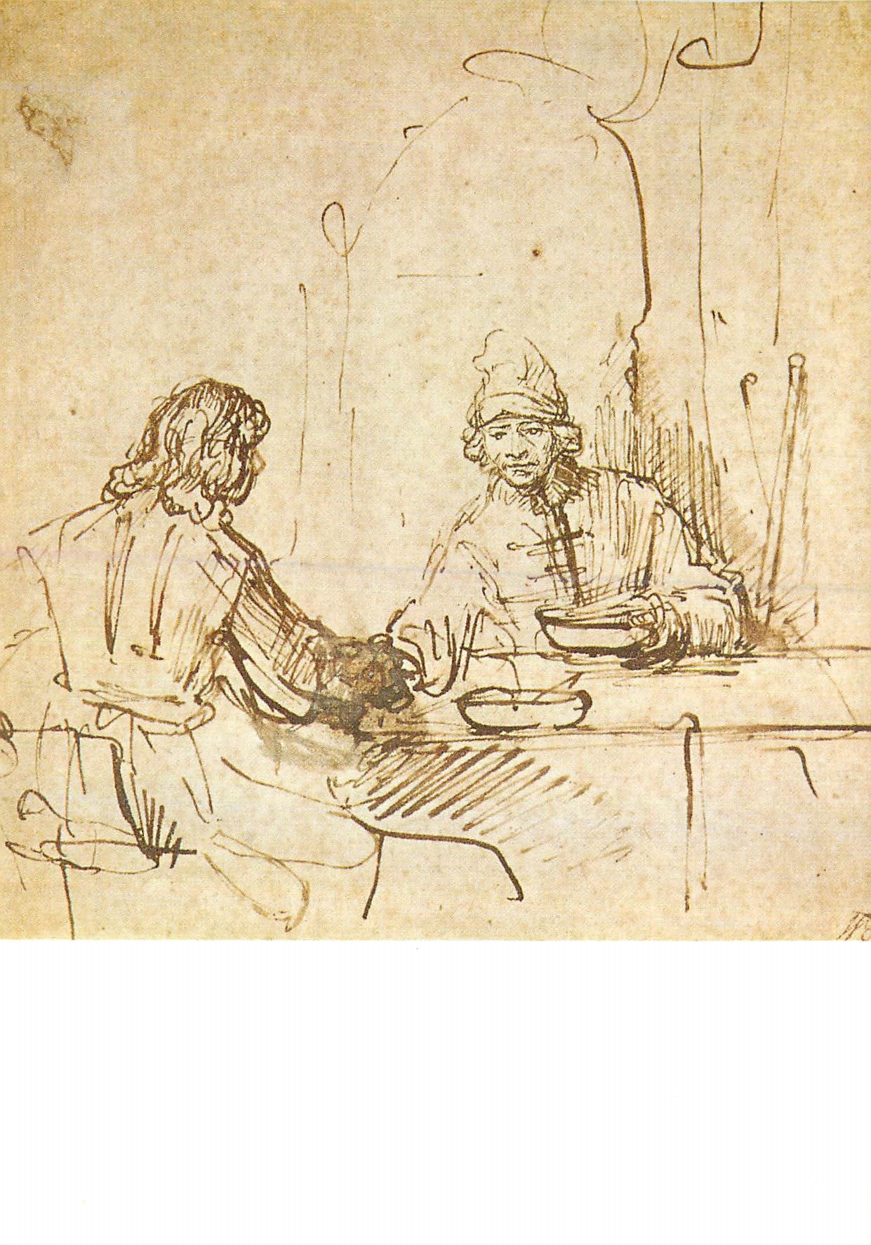 CPM Rembrandt van Rijin 1606 1669 ezau verkoopt zijn eerstgeboorterecht