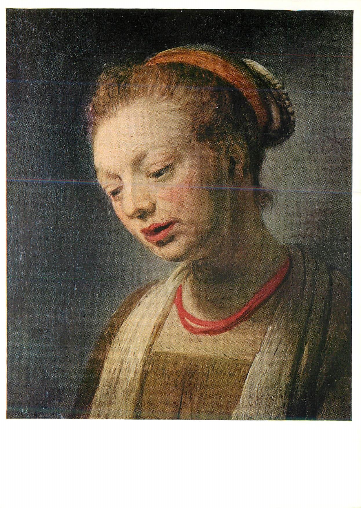 CPM Rembrandt Junge Frau um 1645 Wassenaar Sammlung Sidney Van den Bergh