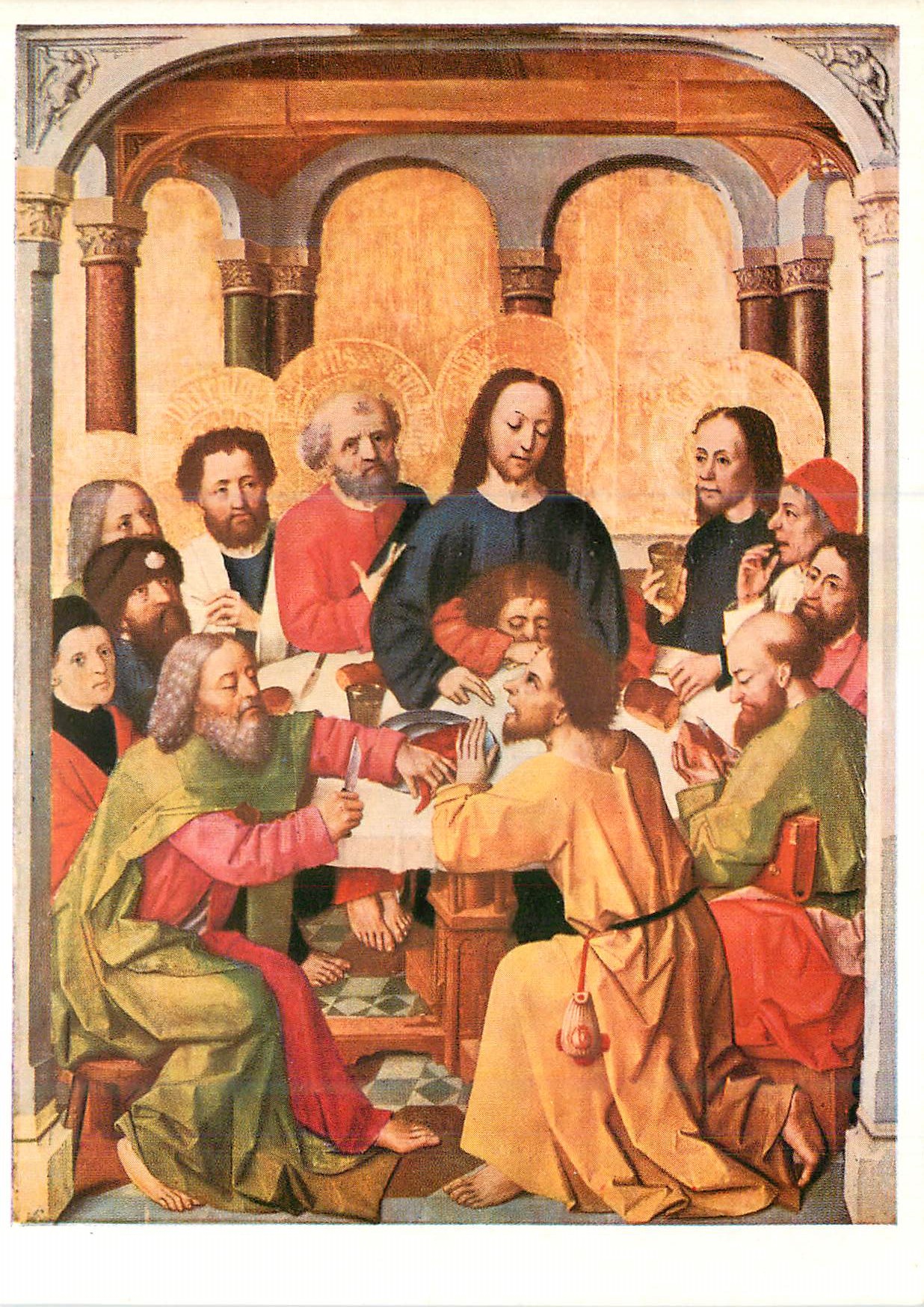 CPM Meister der Lvvorsbergischen Passion Koln um 1451 Das Abendmahi aus einer Passionsfolge
