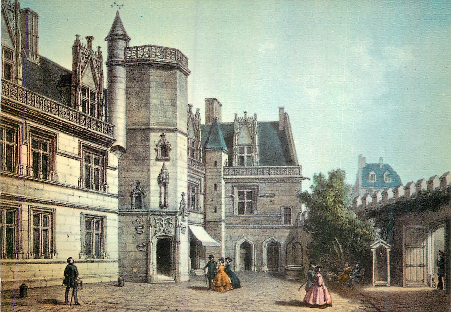 Cour intérieure de l'Hôtel de Cluny — Paris — Éditions Chantal
