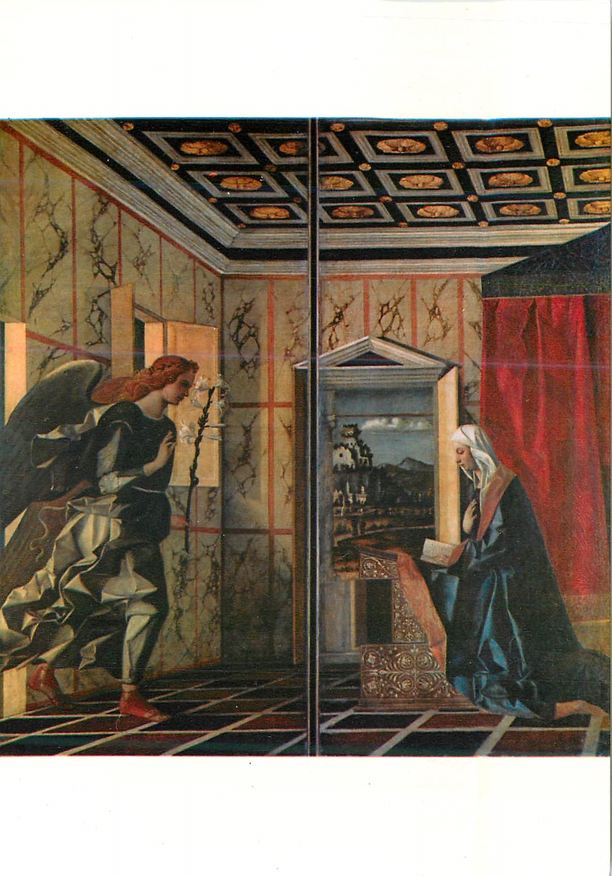 CPM Venezia Gallerie dell'Accademia Giovanni Bellini(1430 1516) Annunciazione