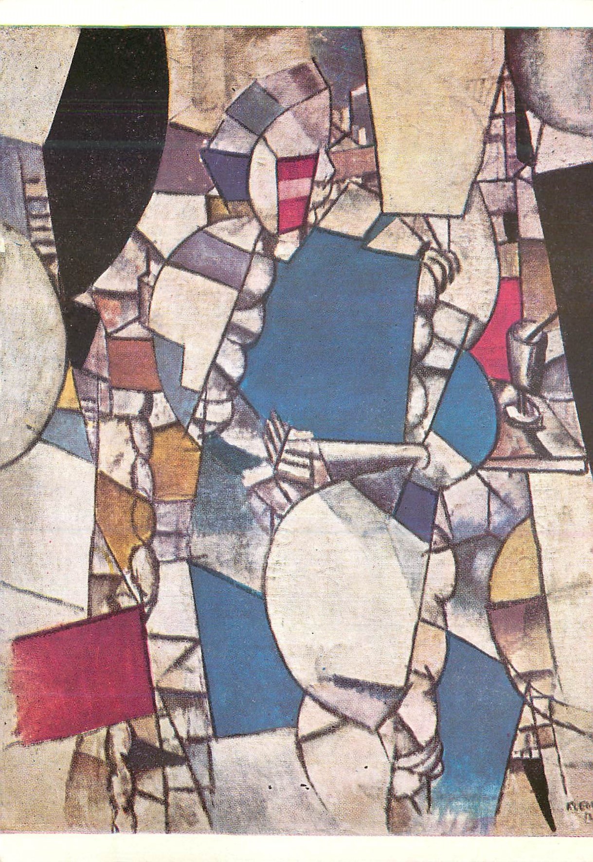 CPM Leger La Femme en bleue (1912)
