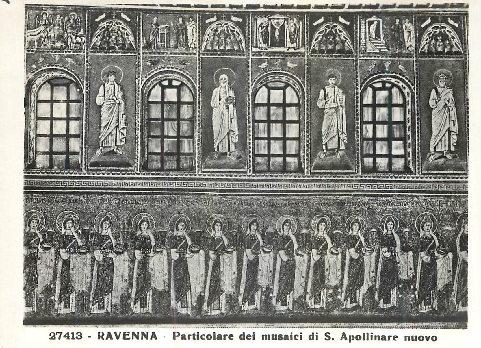 CPM Ravenna Particolare dei musaici di S Apollinare nuovo