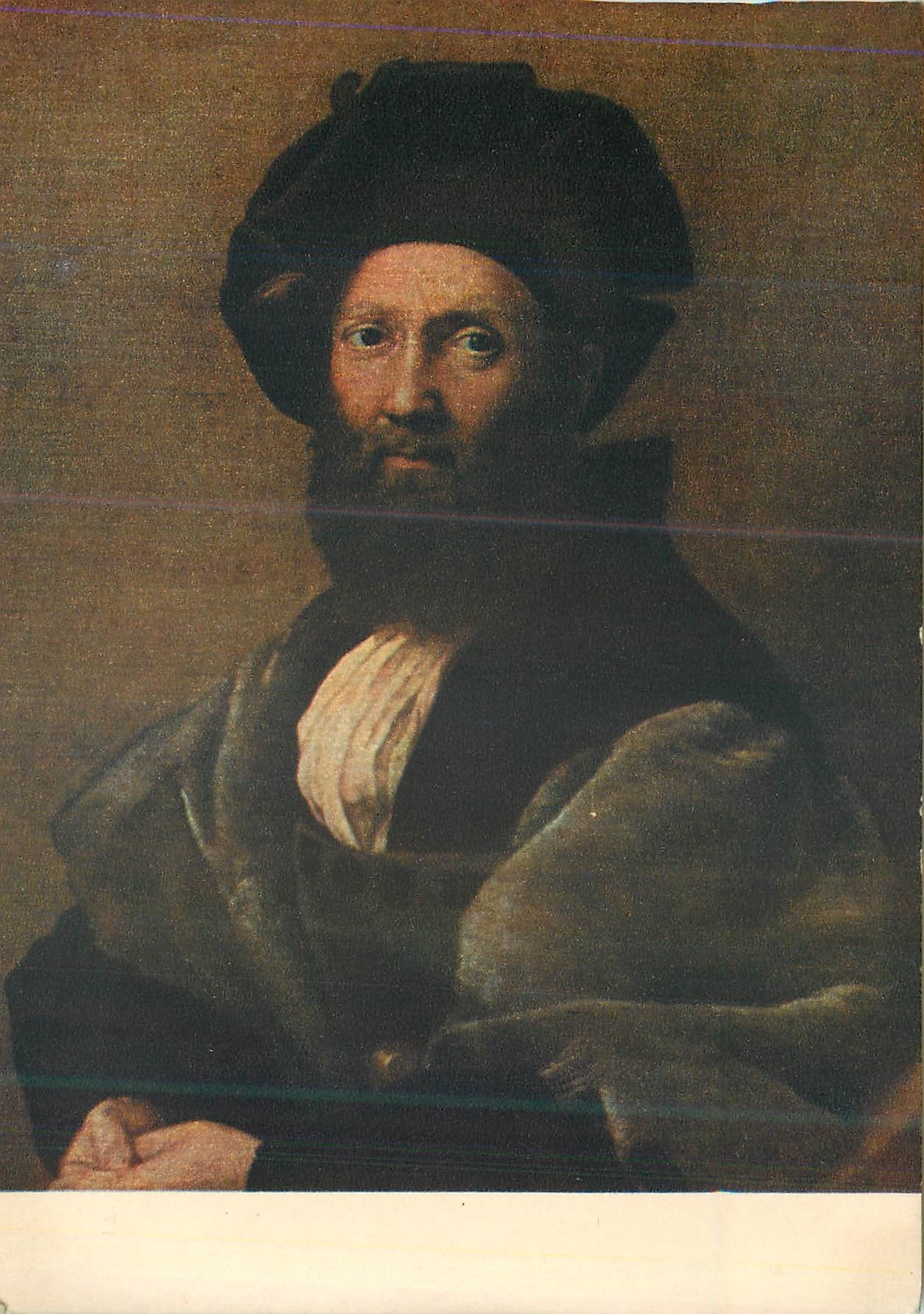 CPM Musee du Louvre Raphael Sanzio Portrait de Balthasar Castiglione