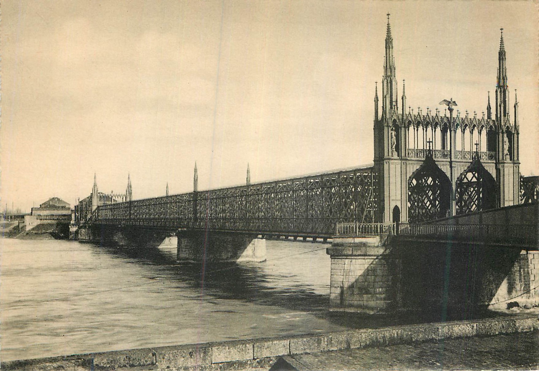 CPM Strasbourg Pont du chemin de fer sur le Rhin