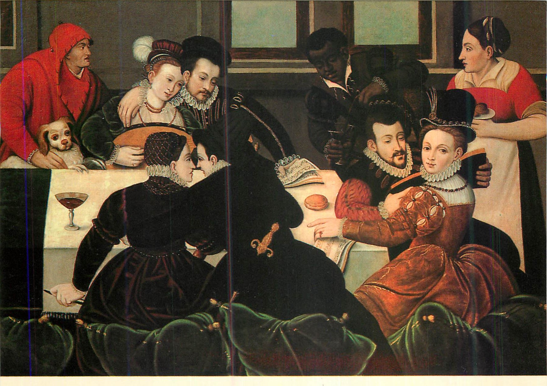 CPM Musee Granet Aix en Provence Ecole de Fontainebleau Le repas galant ou le concert galant