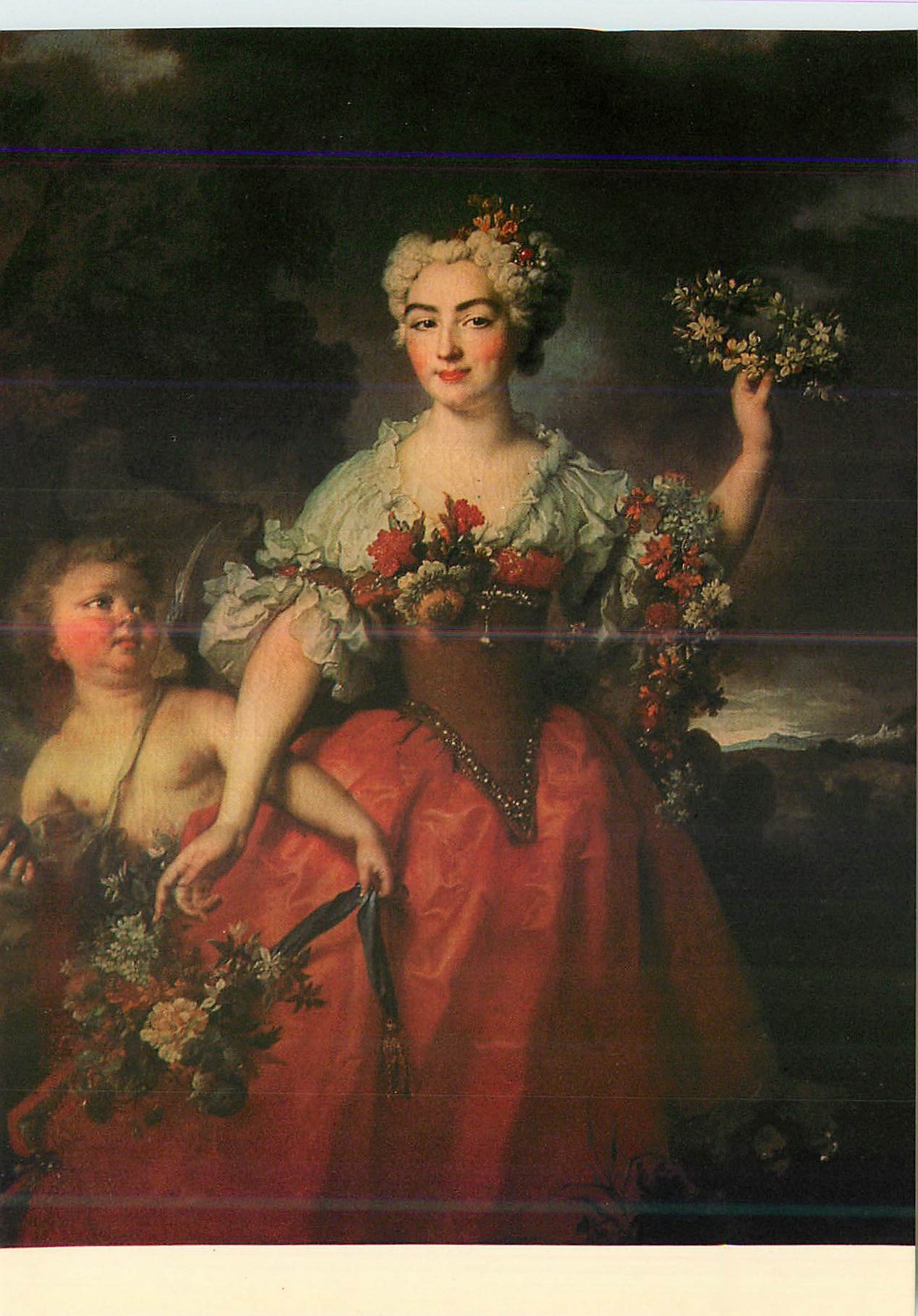 Madame de Gueidan en Flore — Portrait de Nicolas de Largillière (1730) — Musée Granet, Aix-en-Provence