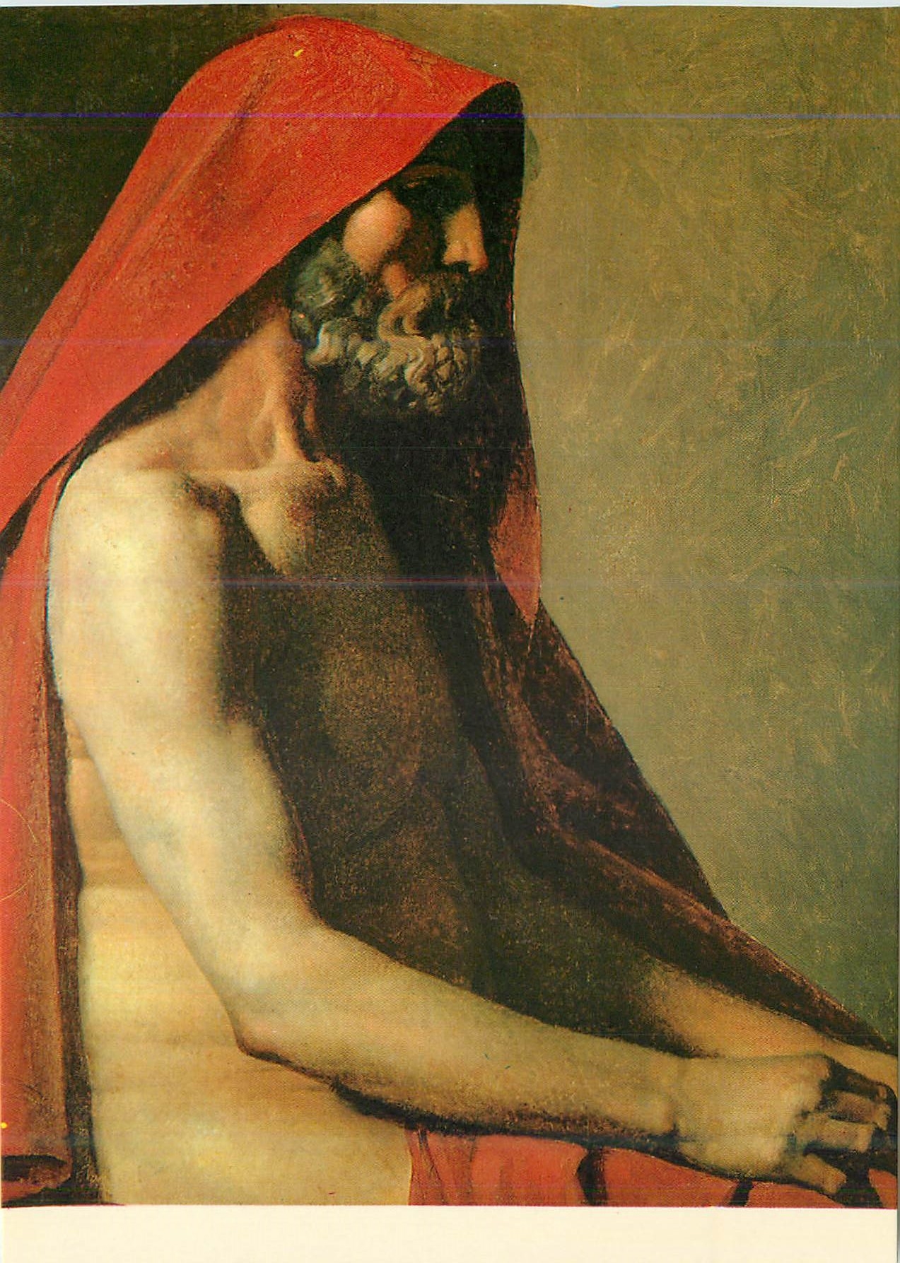 Étude d'homme assis de profil — Jean-Auguste-Dominique Ingres (1780-1867) — Musée Granet - Aix-en-Provence