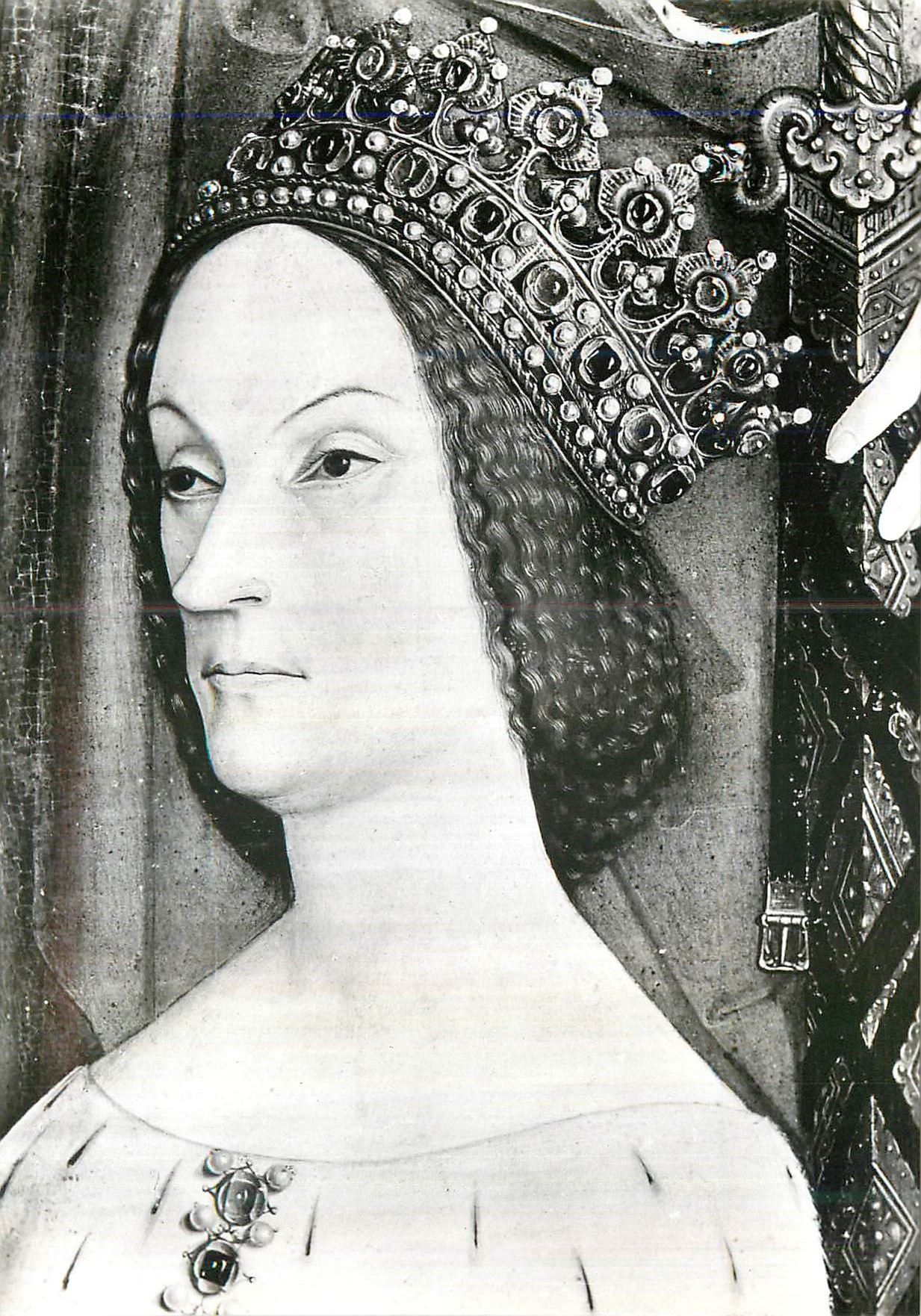 Jeanne de Laval — détail du triptyque de Nicolas Froment — éditeur Aix-en-Provence