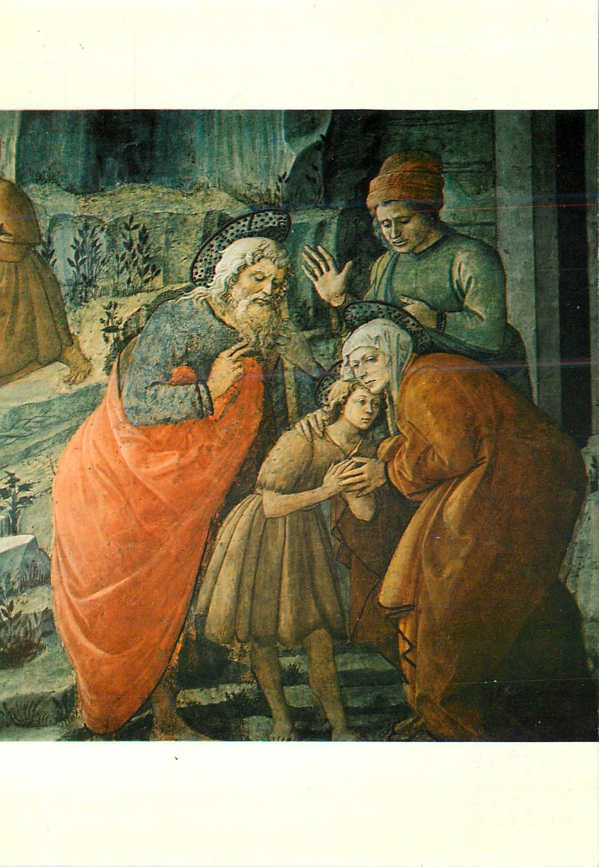 CPM Prato Cattedrale Filippo Lippi (sec XV) Stari a di S Giovanni B (Part) Histoire de saint Giovanni B (detail)
