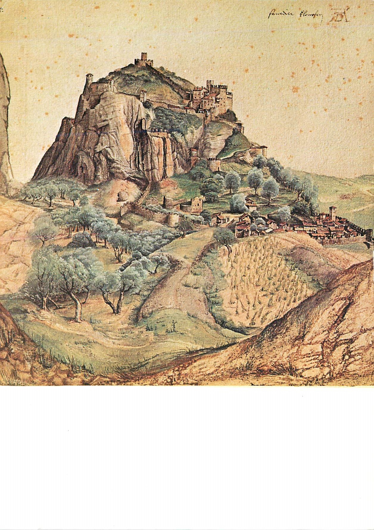 CPM Paris Musee du Louvre Cabinet des Dessins Albercht Durer (1471 1528) Vue du Val d'Arco