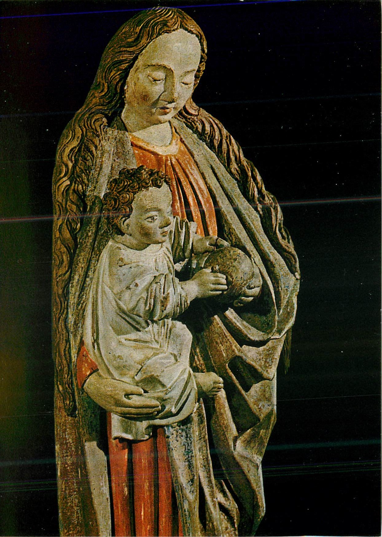 CPM Maria mit Kind Niederrheinisch westfalisch um 1480