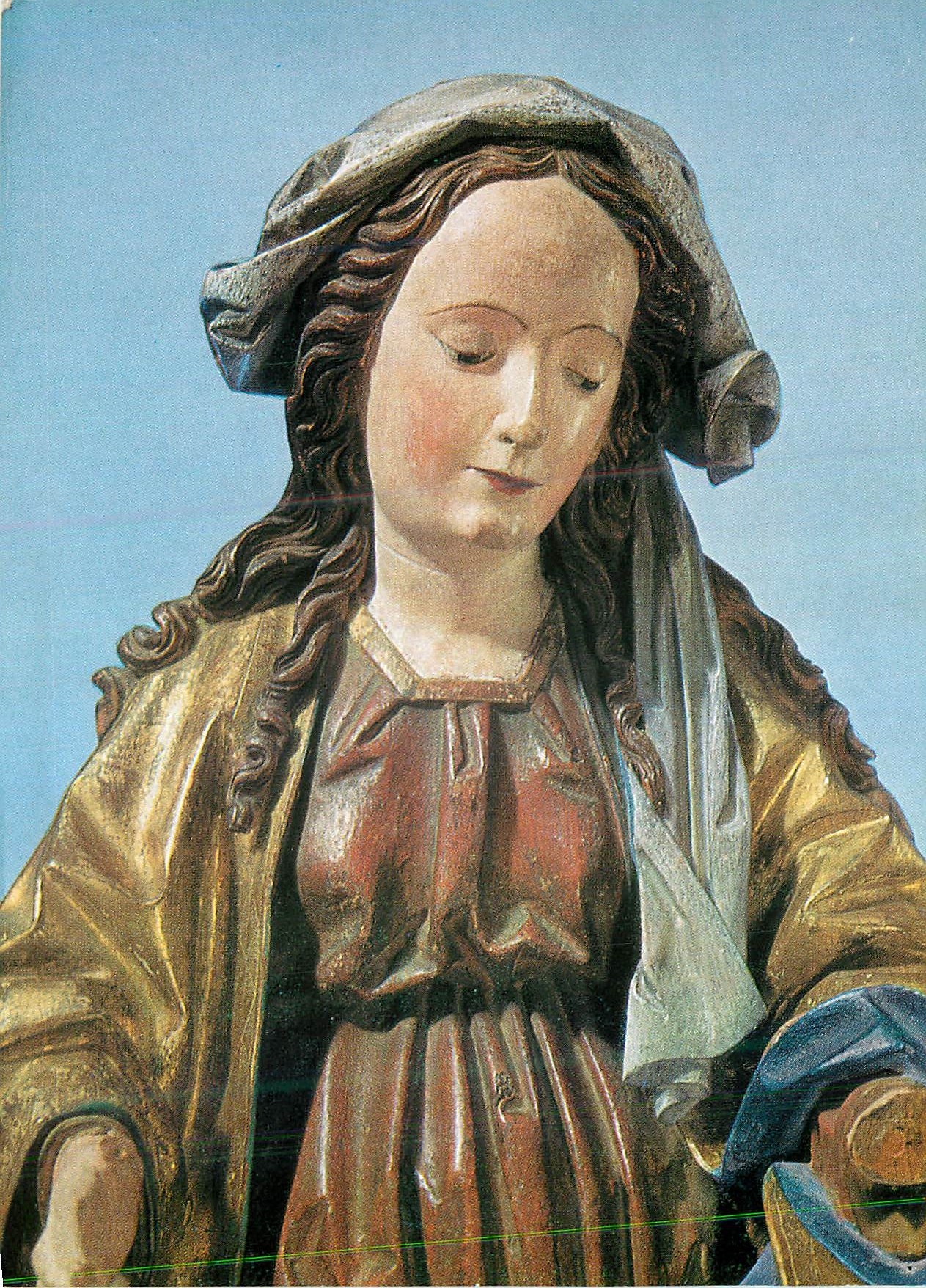 CPM Hans Klocker Muttergottes (Ausschnitt) Brixen um 1485