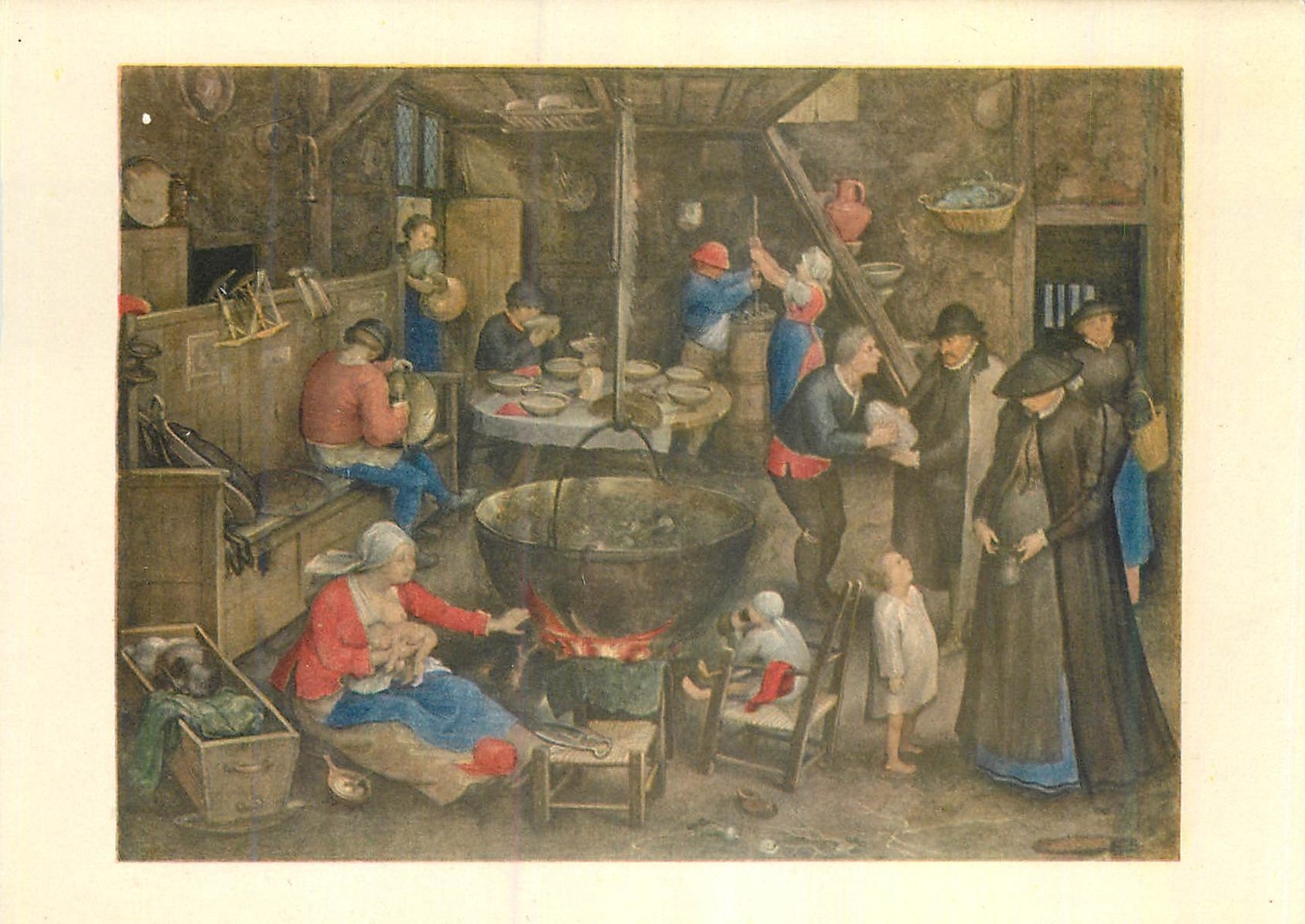 Jan Brueghel l'Ancien — Le visiteur distingué dans la cuisine paysanne — Kunsthistorisches Staatsmuseum, Wien, n° 907